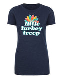 Little Turkey Troop Womens Thanksgiving T Shirts - Mato & Hash