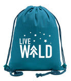 Live Wild Starry Sky Cotton Drawstring Bag - Mato & Hash