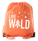Live Wild Starry Sky Polyester Drawstring Bag - Mato & Hash