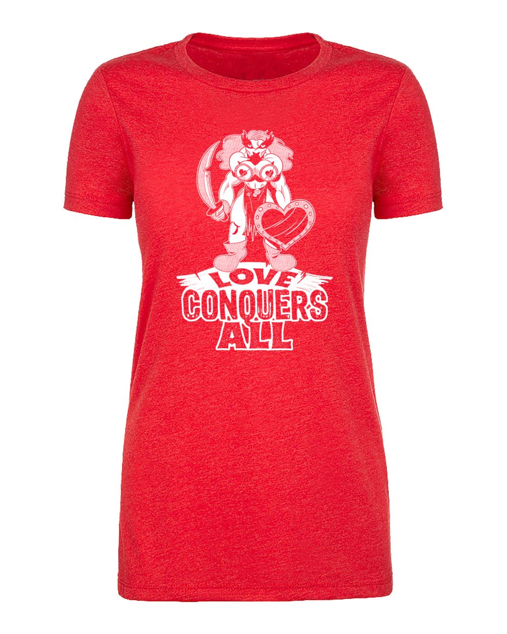 Love Conquers All Womens Valentine's Day T Shirts - Mato & Hash