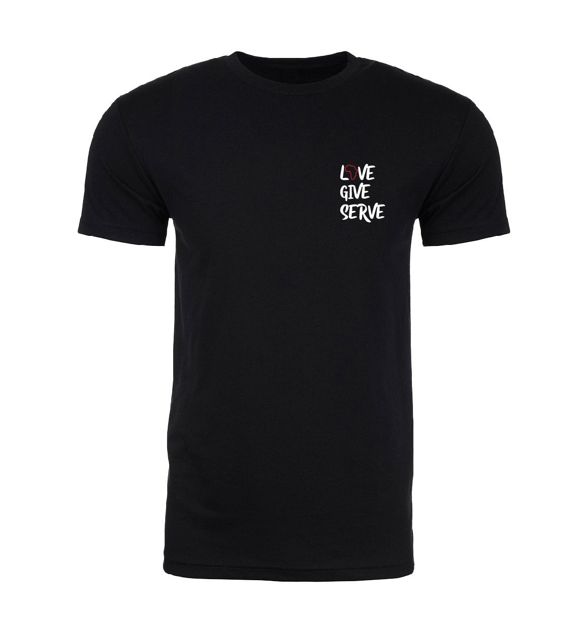 Love Give Serve Front Only Unisex T-Shirt - Mato & Hash