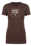 Mama Bear Paw Print Womens T Shirts