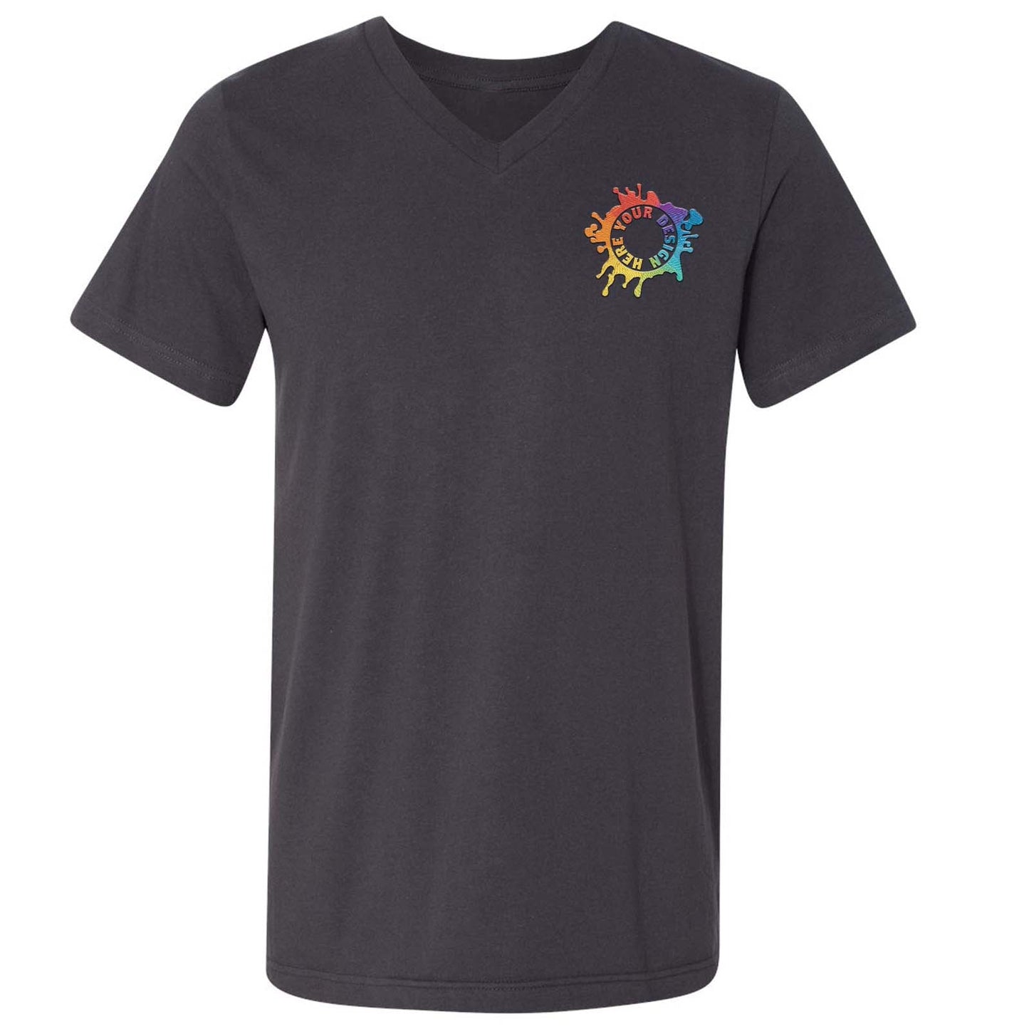 Mato & Hash 100% Cotton Unisex V Neck T Shirt Embroidery - Mato & Hash