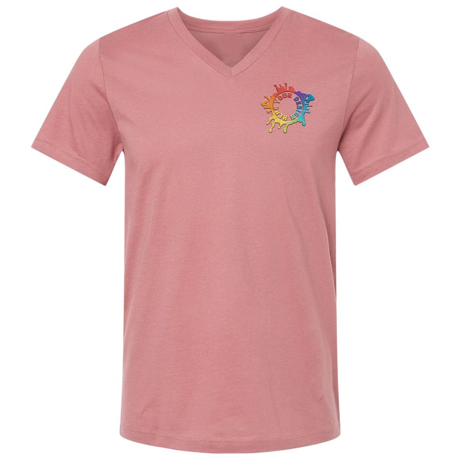 Mato & Hash 100% Cotton Unisex V Neck T Shirt Embroidery - Mato & Hash