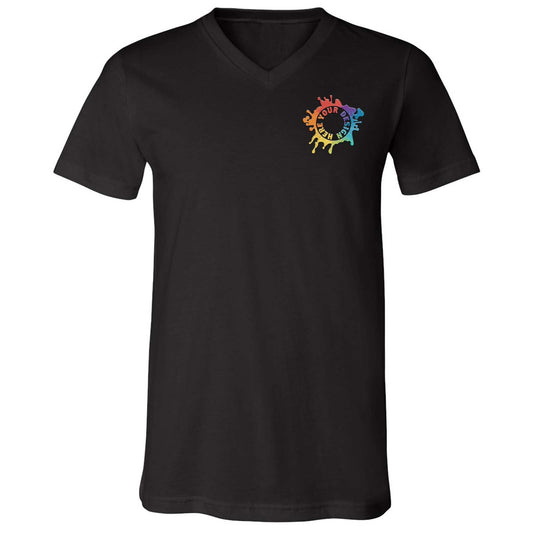 Mato & Hash 100% Cotton Unisex V Neck T Shirt Embroidery - Mato & Hash