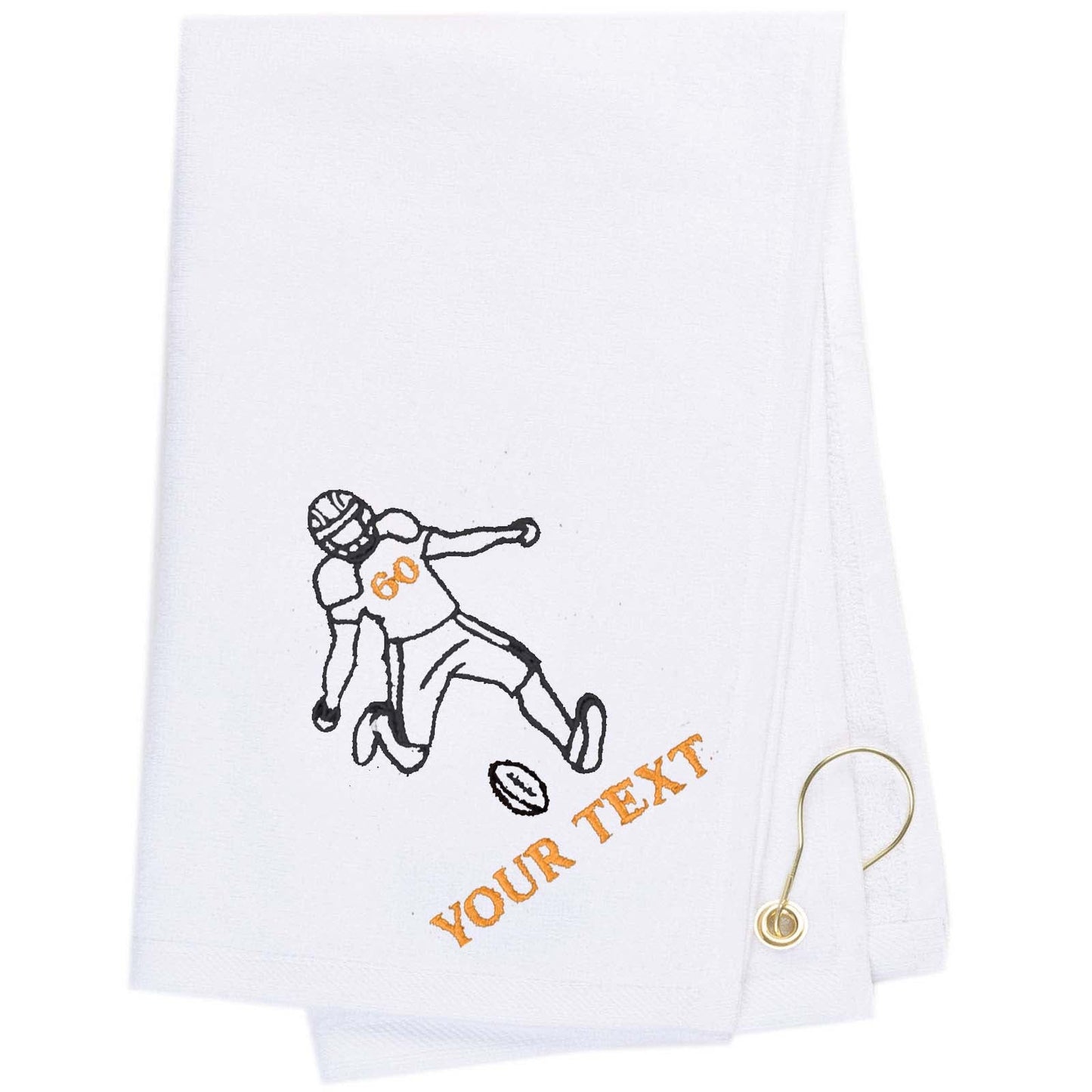 Mato & Hash Football Towel Embroidery - Mato & Hash
