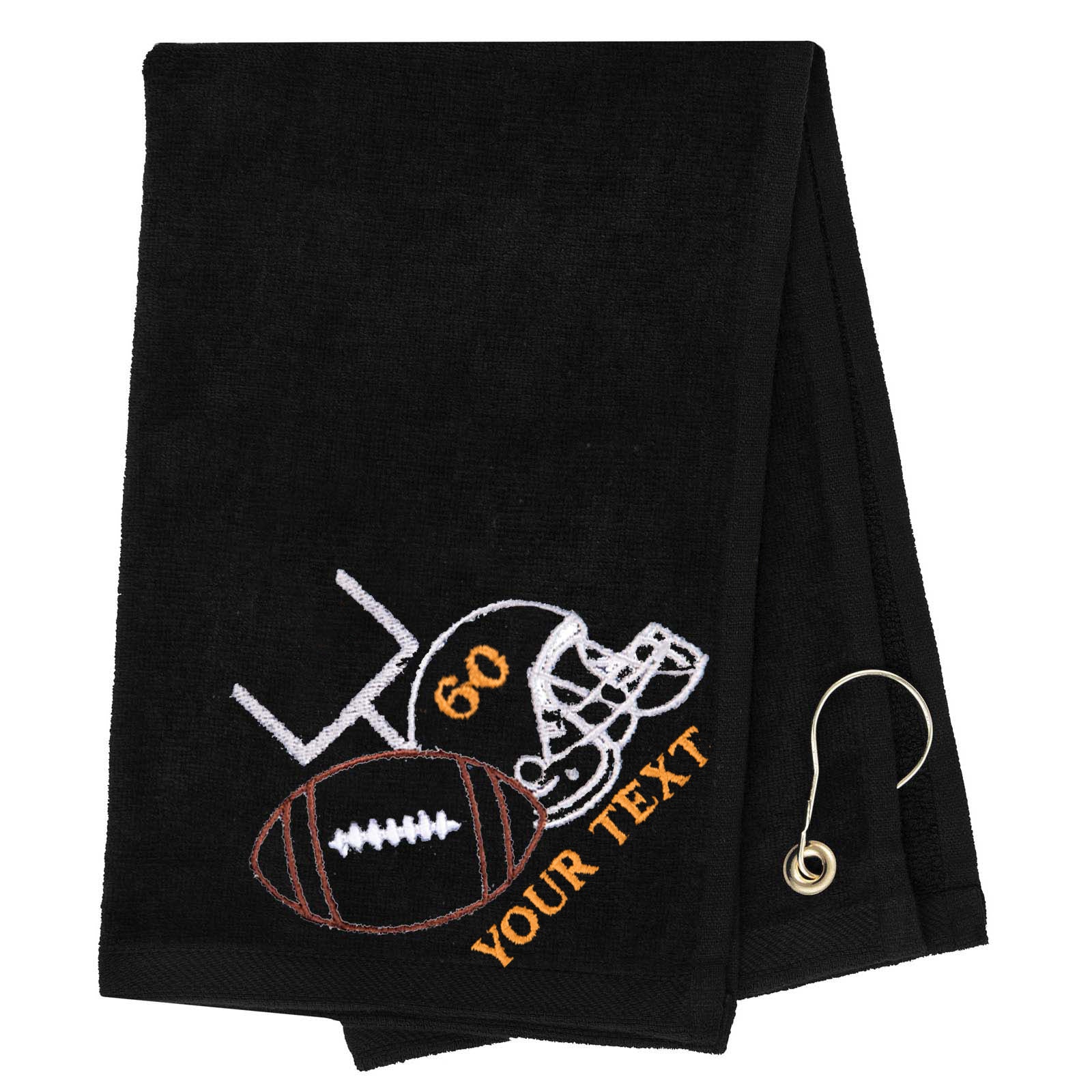 Mato & Hash Football Towel Embroidery - Mato & Hash