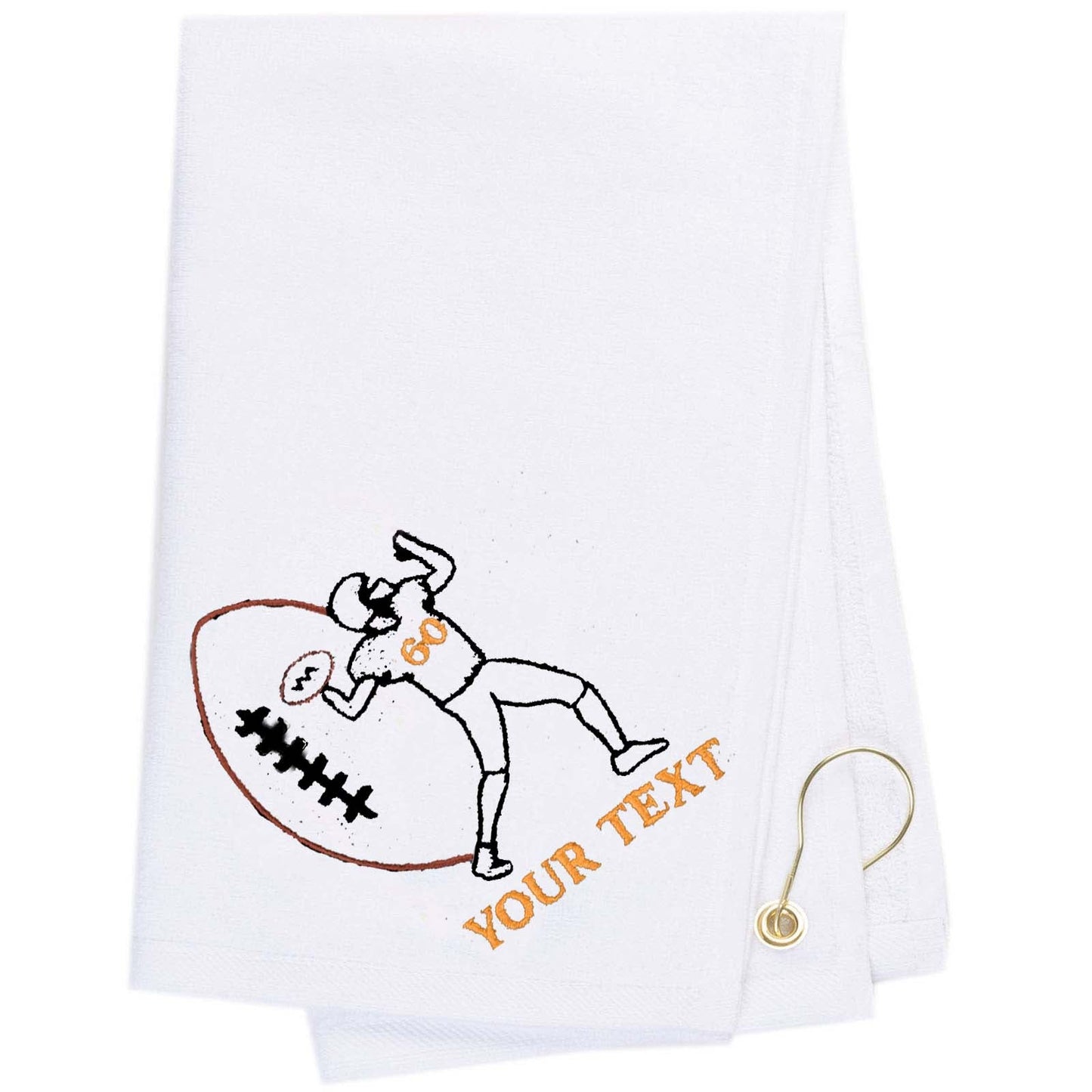 Mato & Hash Football Towel Embroidery - Mato & Hash