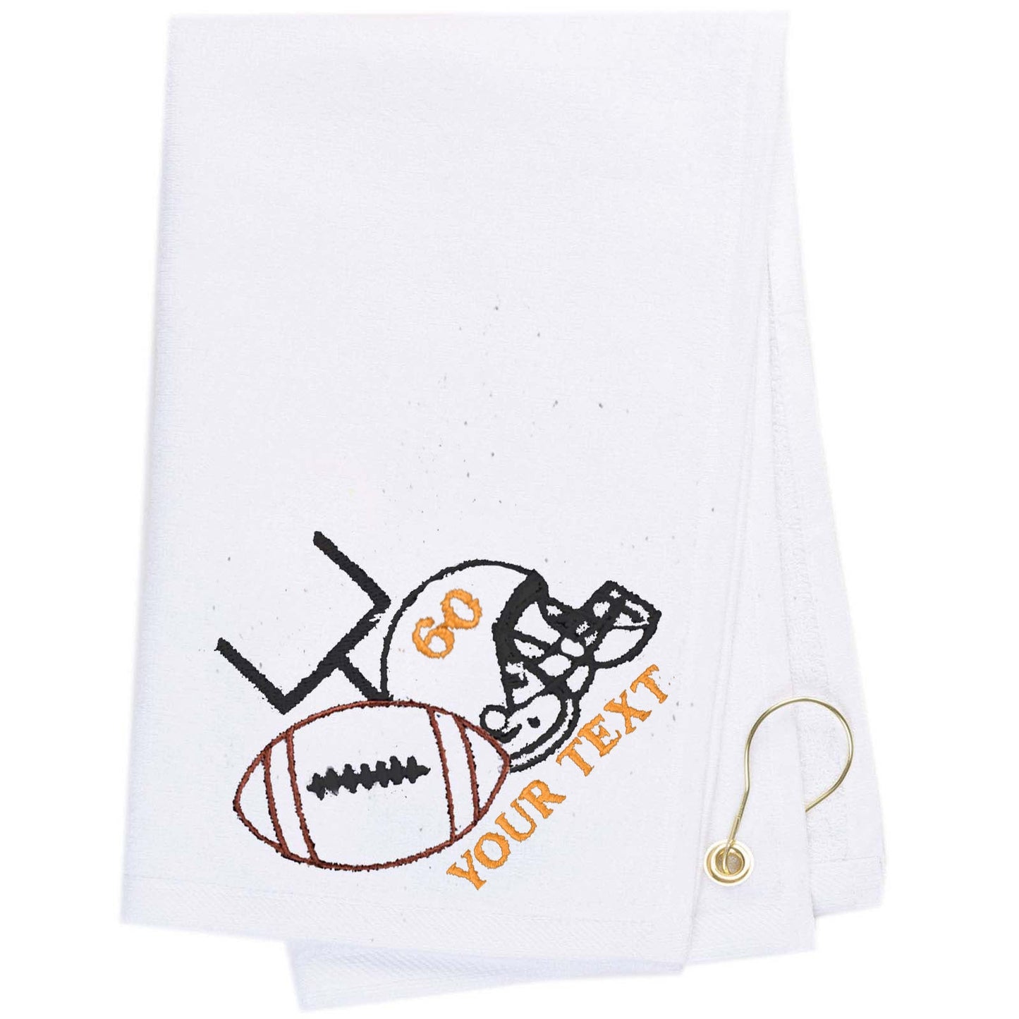 Mato & Hash Football Towel Embroidery - Mato & Hash