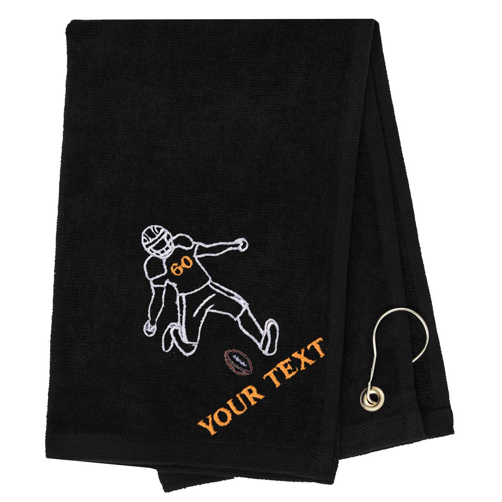 Mato & Hash Football Towel Embroidery - Mato & Hash