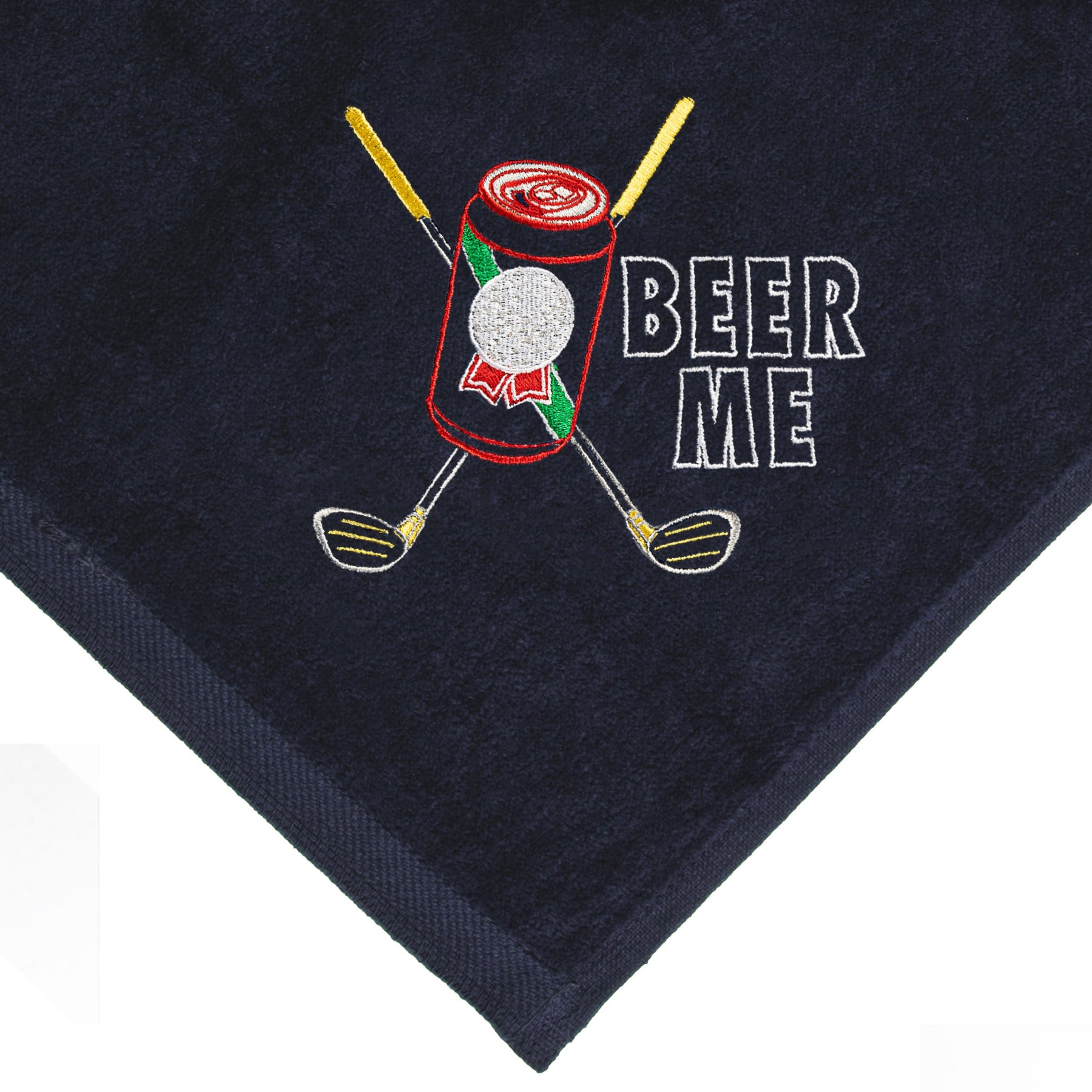Mato & Hash Golf Towel "Beer Me" Can Design Embroidery - Mato & Hash