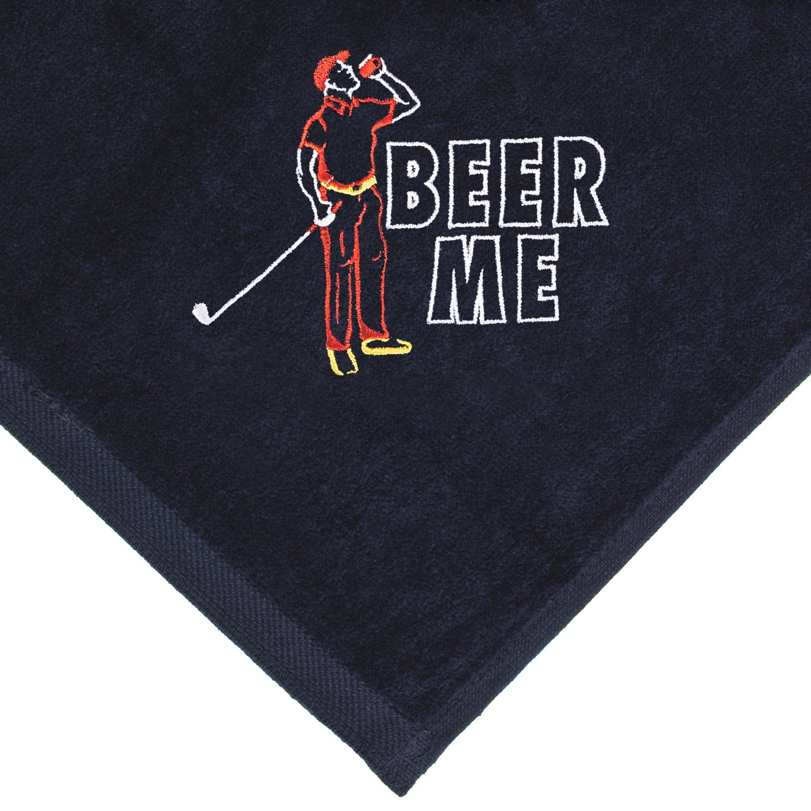 Mato & Hash Golf Towel "Beer Me" Design Embroidery - Mato & Hash