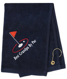 Mato & Hash Golf Towel "Best Grandpa by Par" Design Embroidery - Mato & Hash