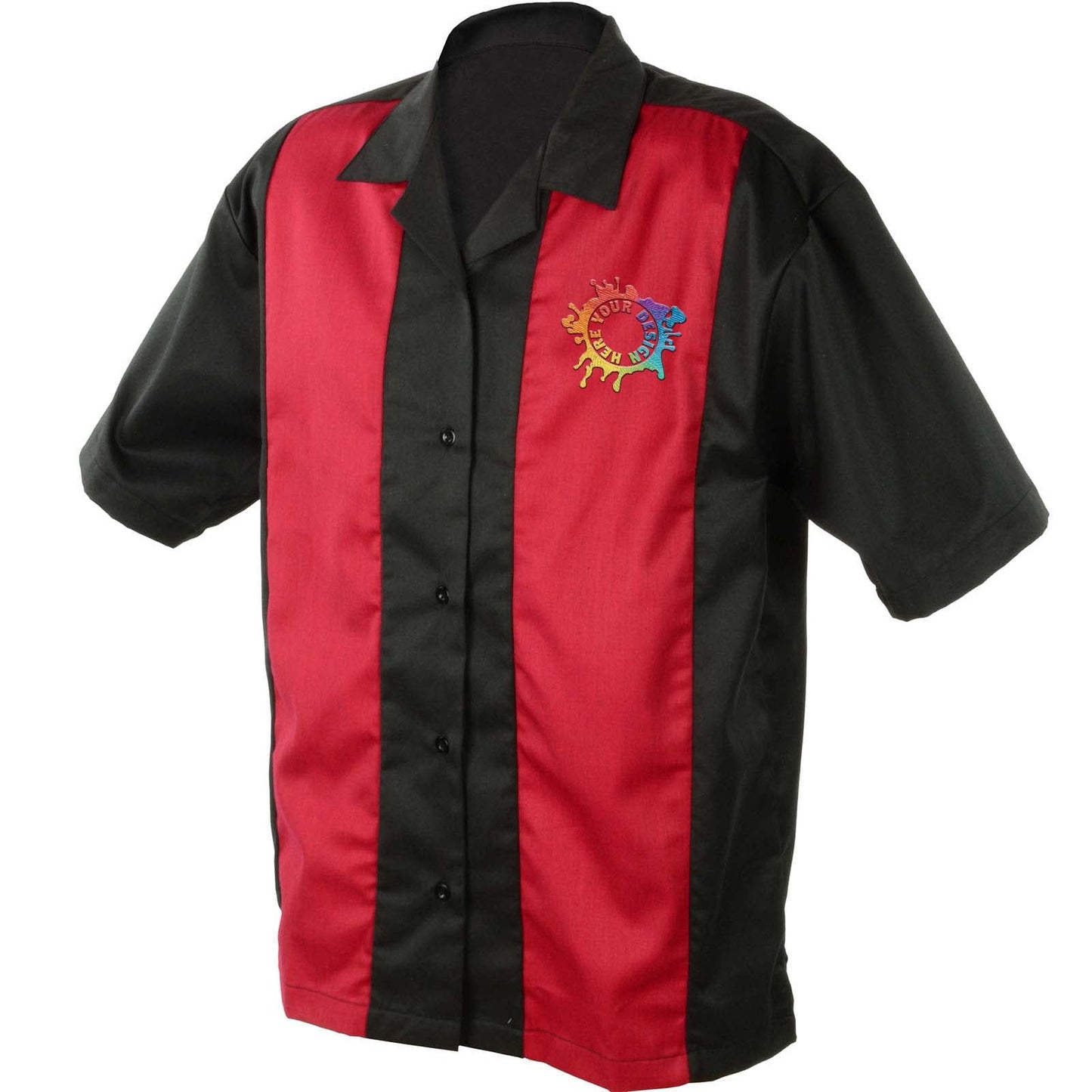 Mato & Hash Mens Camp Shirt Retro Bowling Shirts Embroidery - Mato & Hash