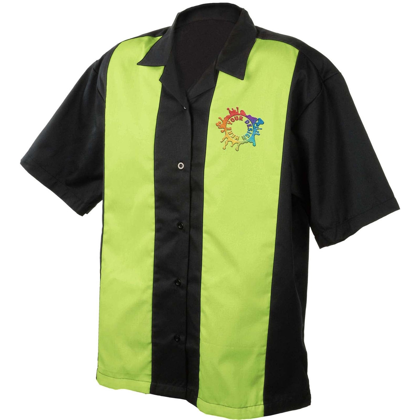 Mato & Hash Mens Camp Shirt Retro Bowling Shirts Embroidery - Mato & Hash