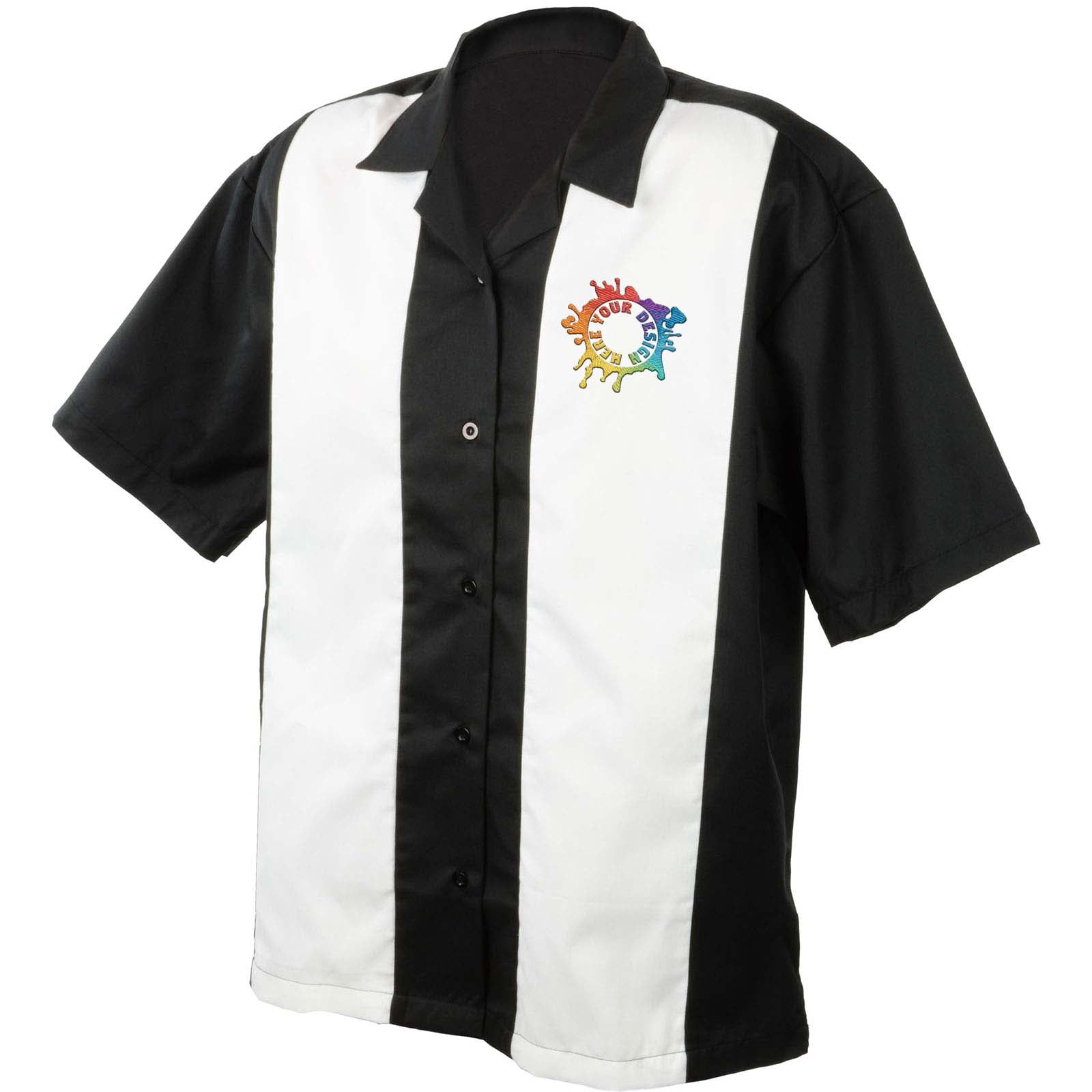 Mato & Hash Mens Camp Shirt Retro Bowling Shirts Embroidery - Mato & Hash