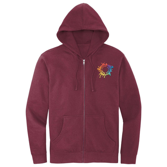 Mato & Hash Men's Cotton/Polyester Fleece Full-Zip Hooded Sweatshirt Embroidery - Mato & Hash