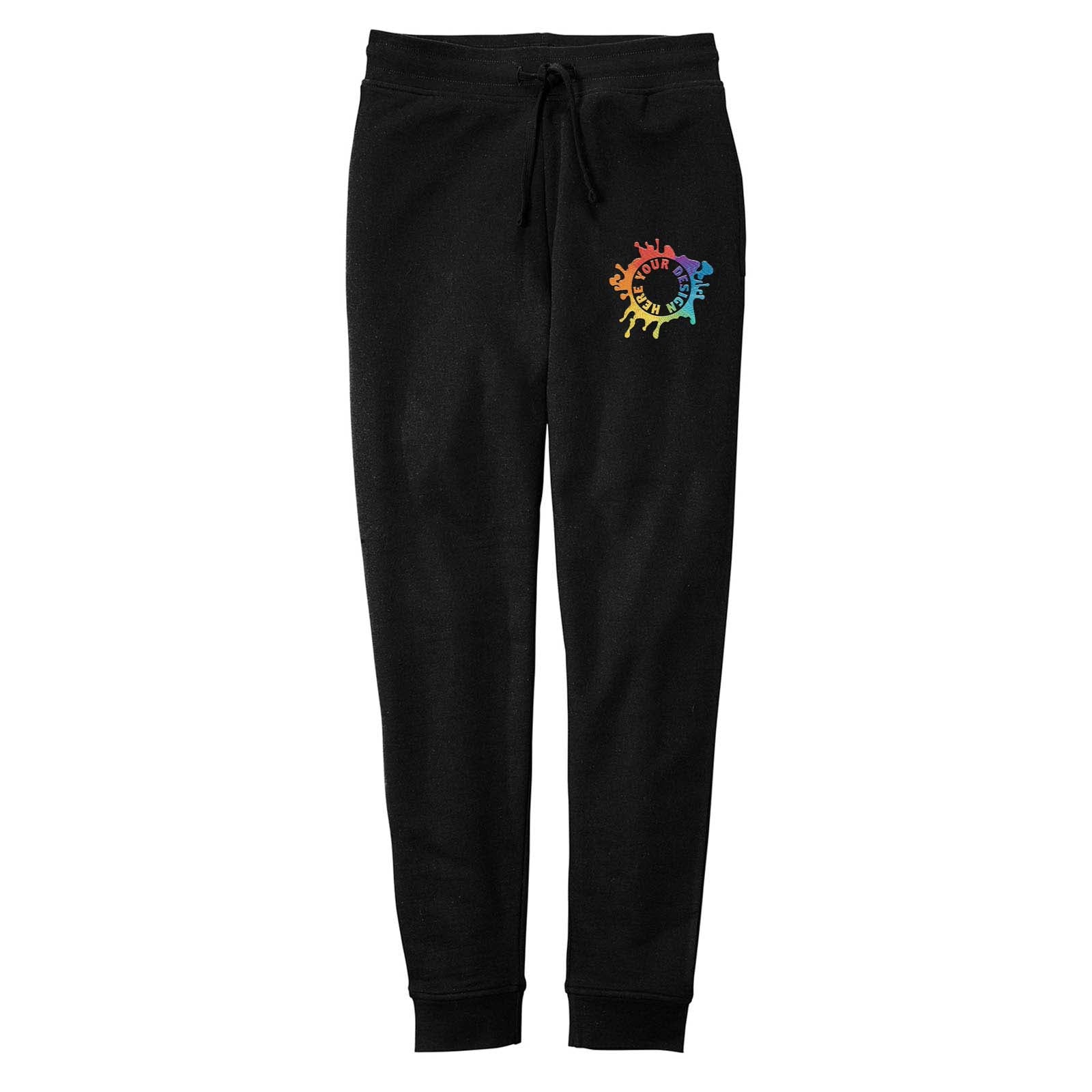 Mato & Hash Men's Cotton/Polyester Fleece Joggers Embroidery - Mato & Hash