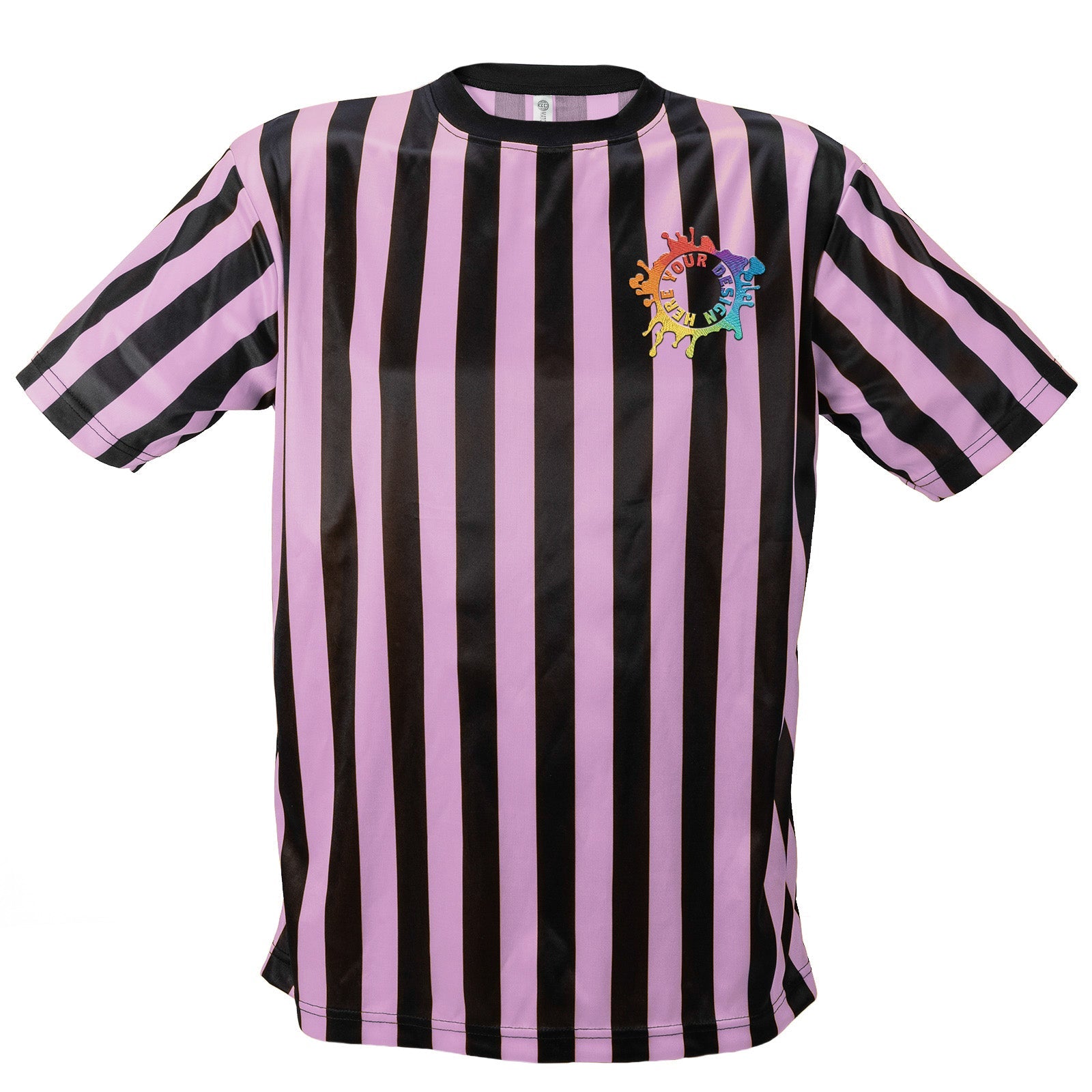 Mato & Hash Men's Crew Neck Referee Shirts for Officials and Staff W/ Embroidery - Mato & Hash