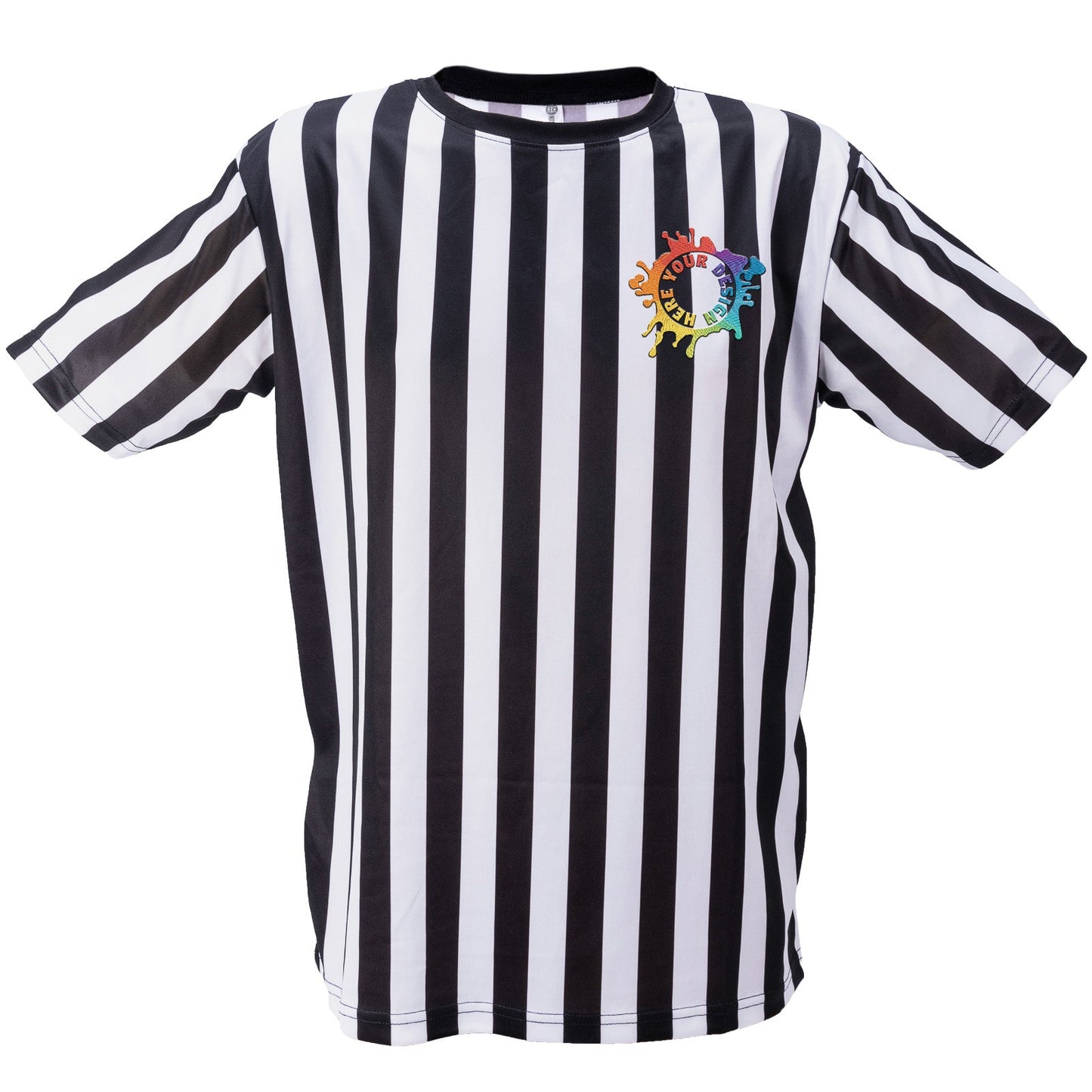 Mato & Hash Men's Crew Neck Referee Shirts for Officials and Staff W/ Embroidery - Mato & Hash