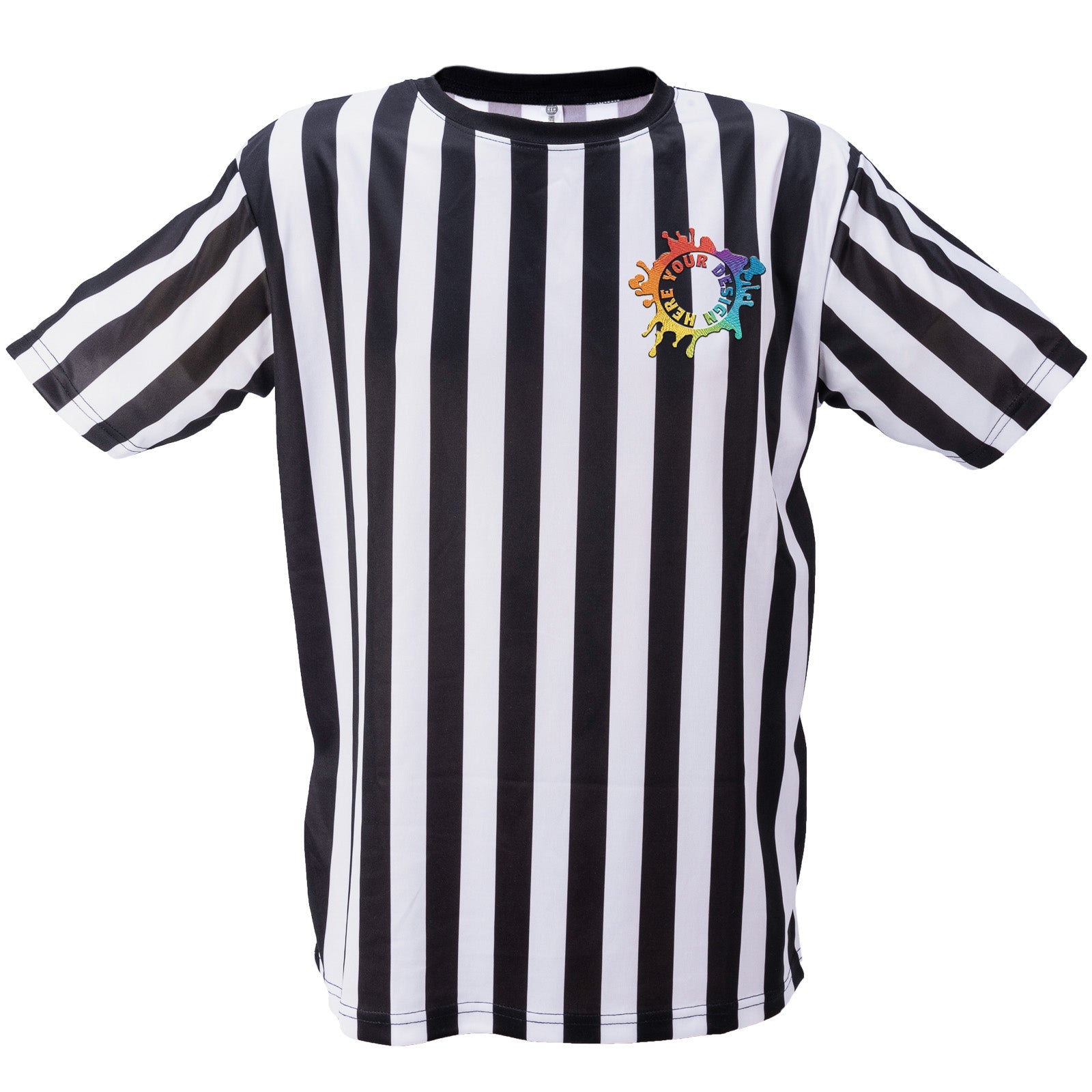 Mato & Hash Men's Crew Neck Referee Shirts for Officials and Staff W/ Embroidery - Mato & Hash