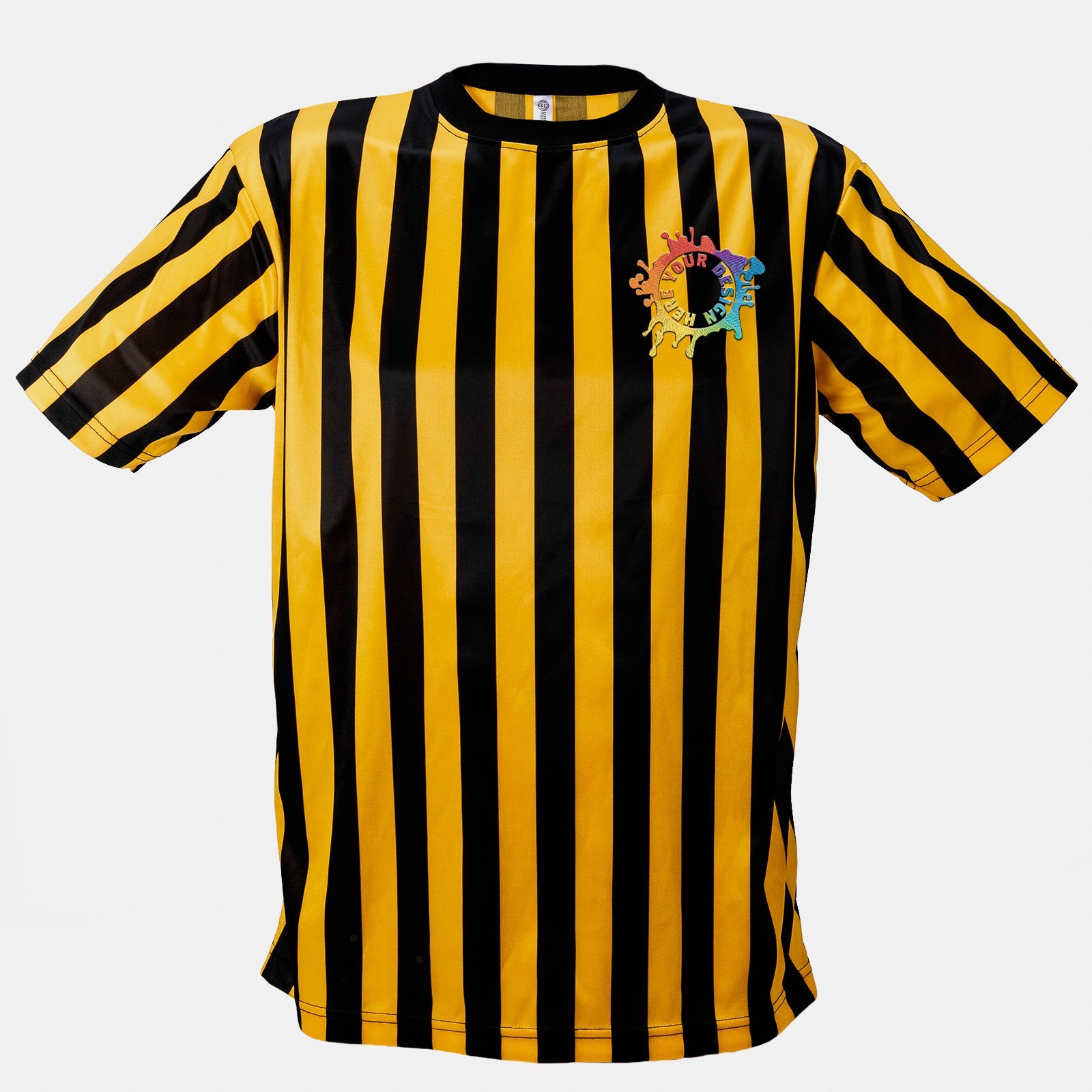 Mato & Hash Men's Crew Neck Referee Shirts for Officials and Staff W/ Embroidery - Mato & Hash