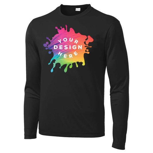 Mato & Hash Men's Performance Polyester Long Sleeve T-Shirt - Mato & Hash