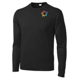 Mato & Hash Men's Performance Polyester Long Sleeve T-Shirt Embroidery