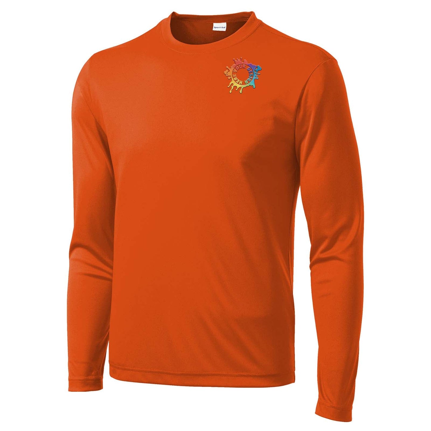 Mato & Hash Men's Performance Polyester Long Sleeve T-Shirt Embroidery - Mato & Hash