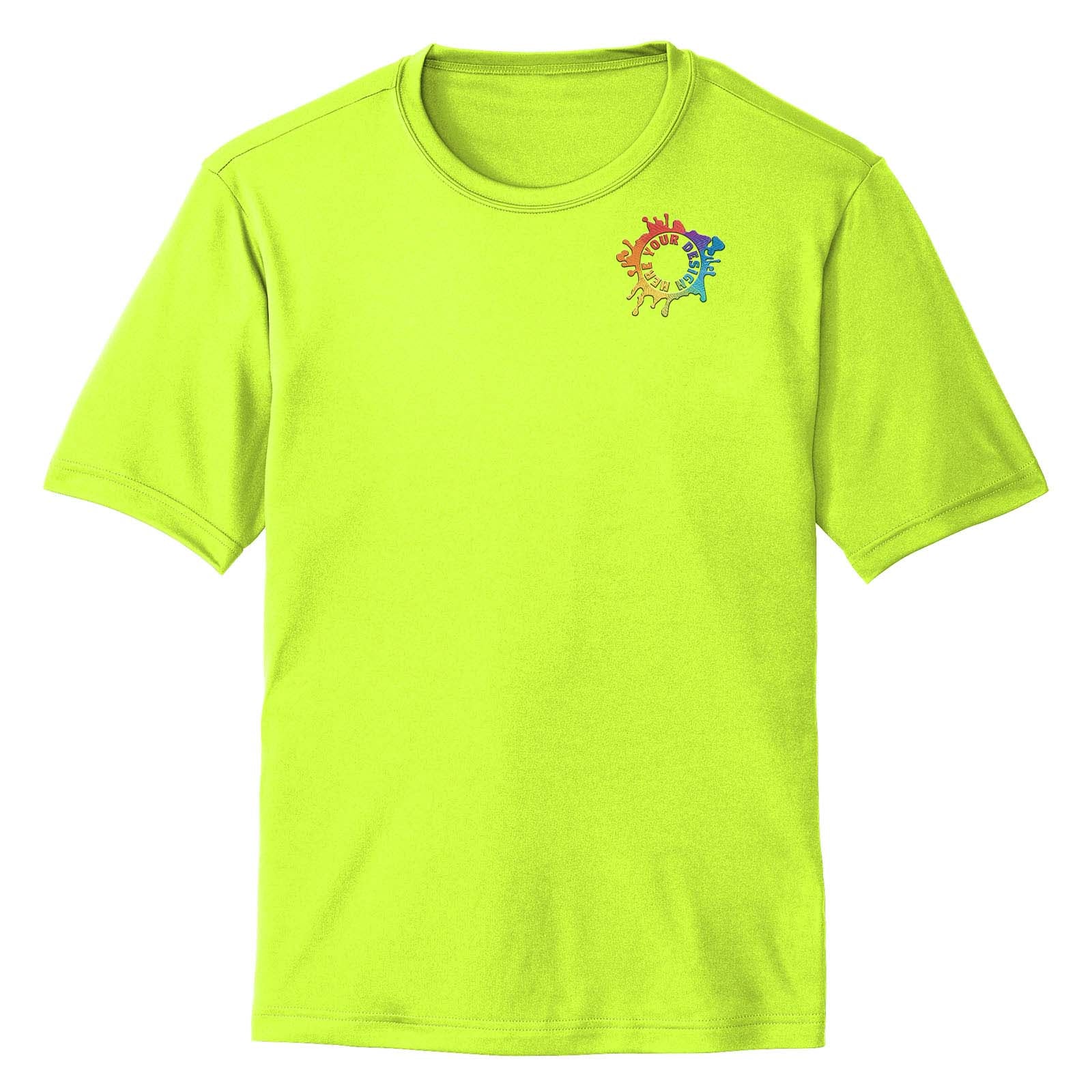 Mato & Hash Men's Performance Polyester T-Shirt Embroidery - Mato & Hash