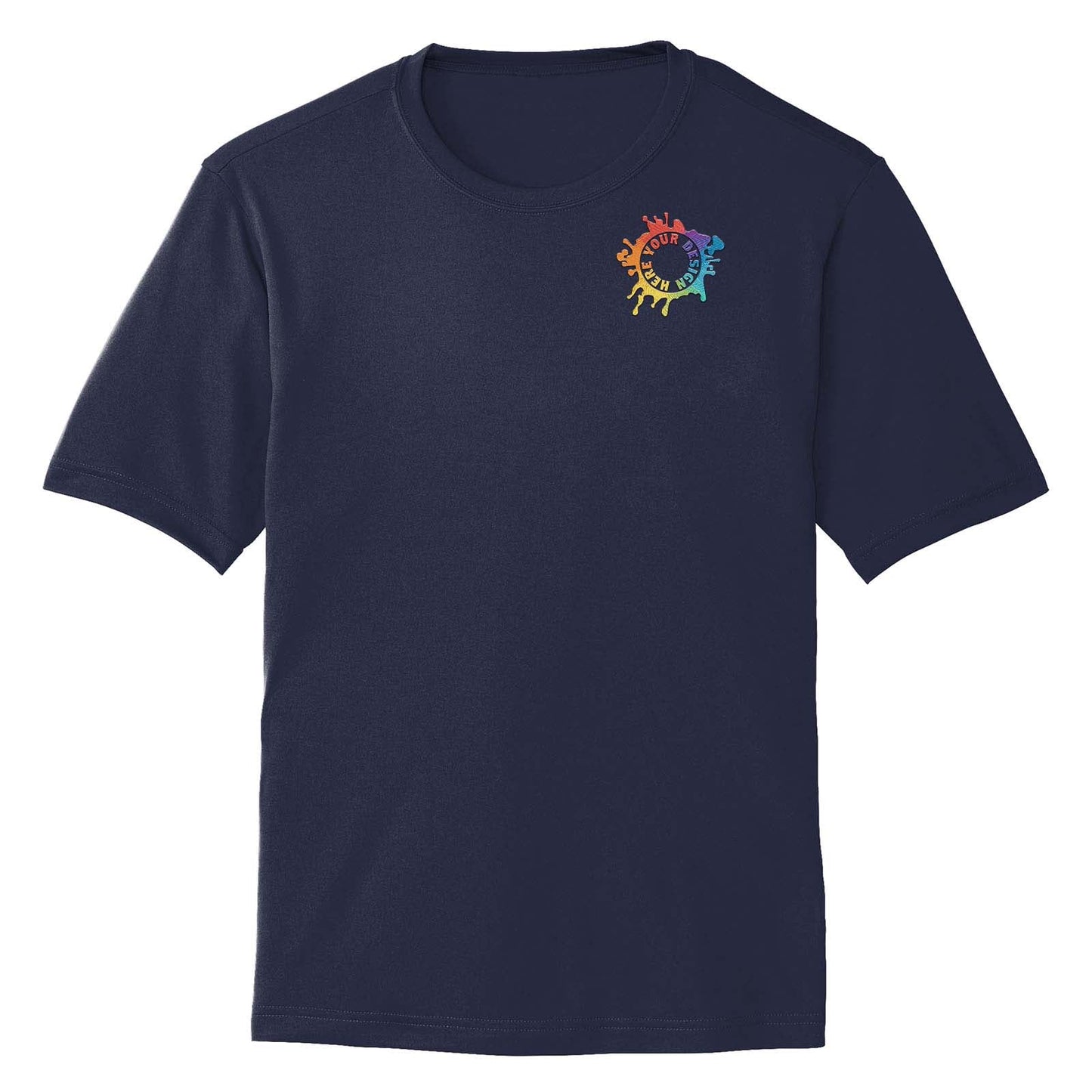Mato & Hash Men's Performance Polyester T-Shirt Embroidery - Mato & Hash