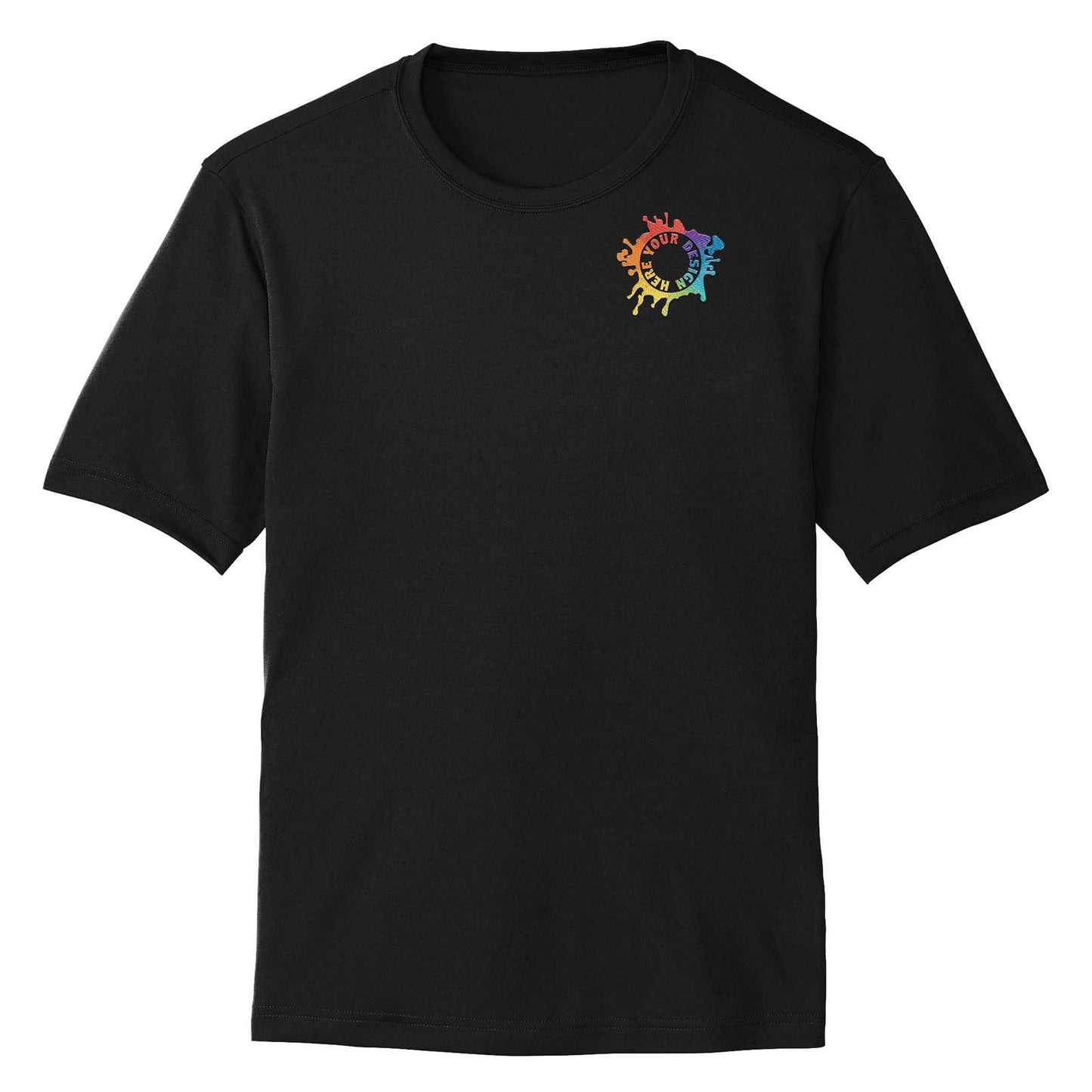 Mato & Hash Men's Performance Polyester T-Shirt Embroidery - Mato & Hash