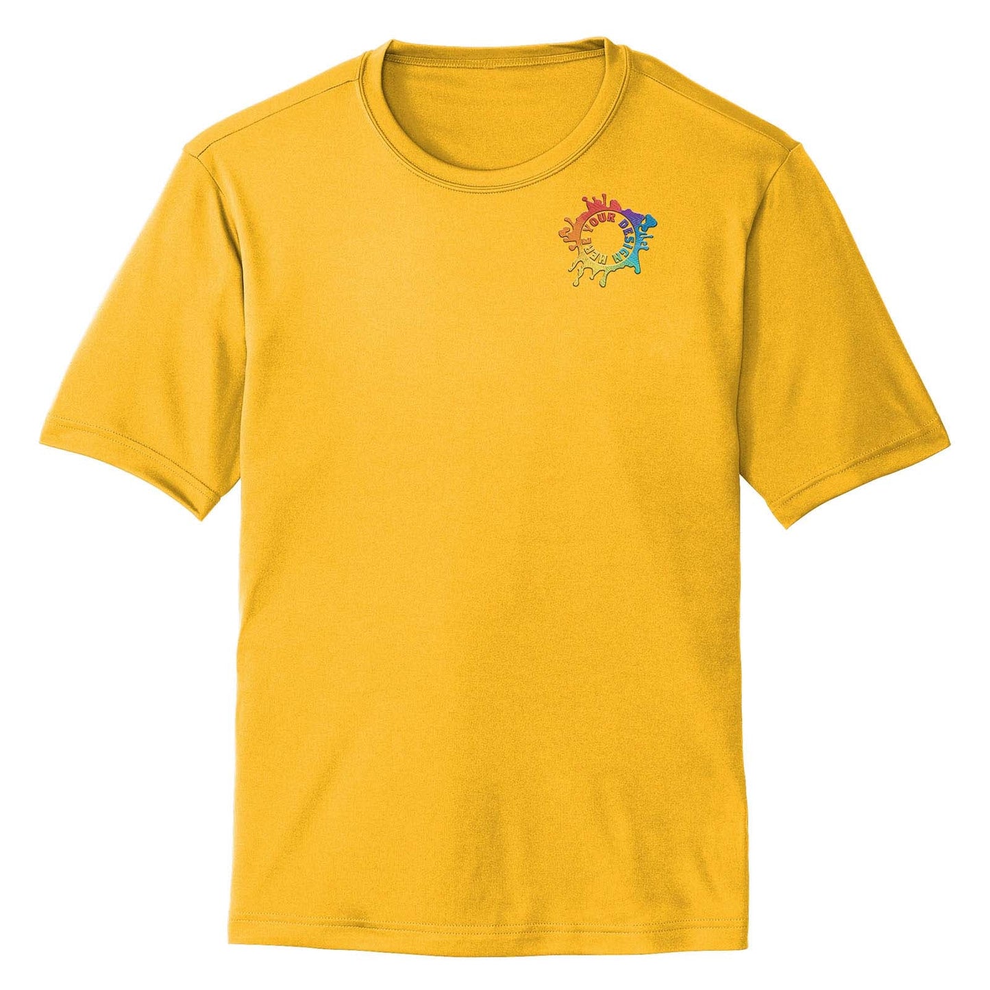 Mato & Hash Men's Performance Polyester T-Shirt Embroidery - Mato & Hash