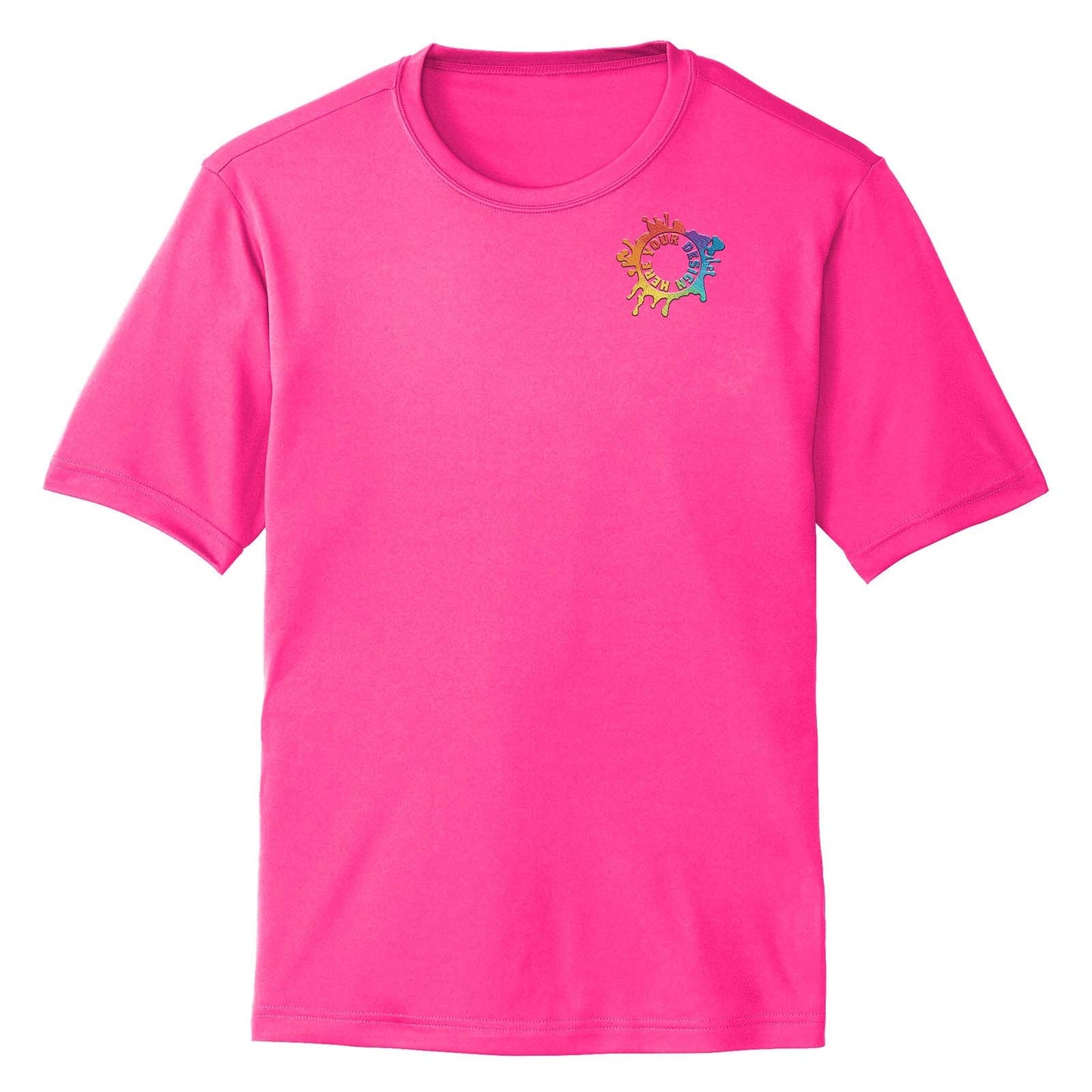 Mato & Hash Men's Performance Polyester T-Shirt Embroidery - Mato & Hash