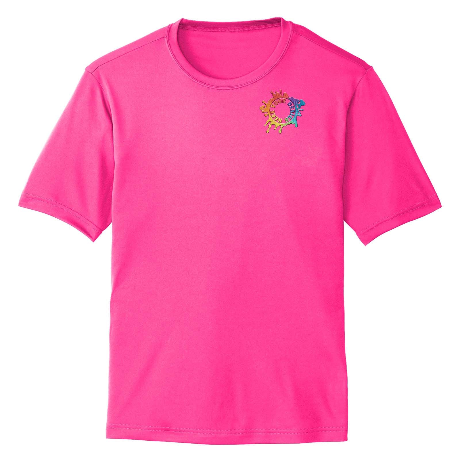 Mato & Hash Men's Performance Polyester T-Shirt Embroidery - Mato & Hash