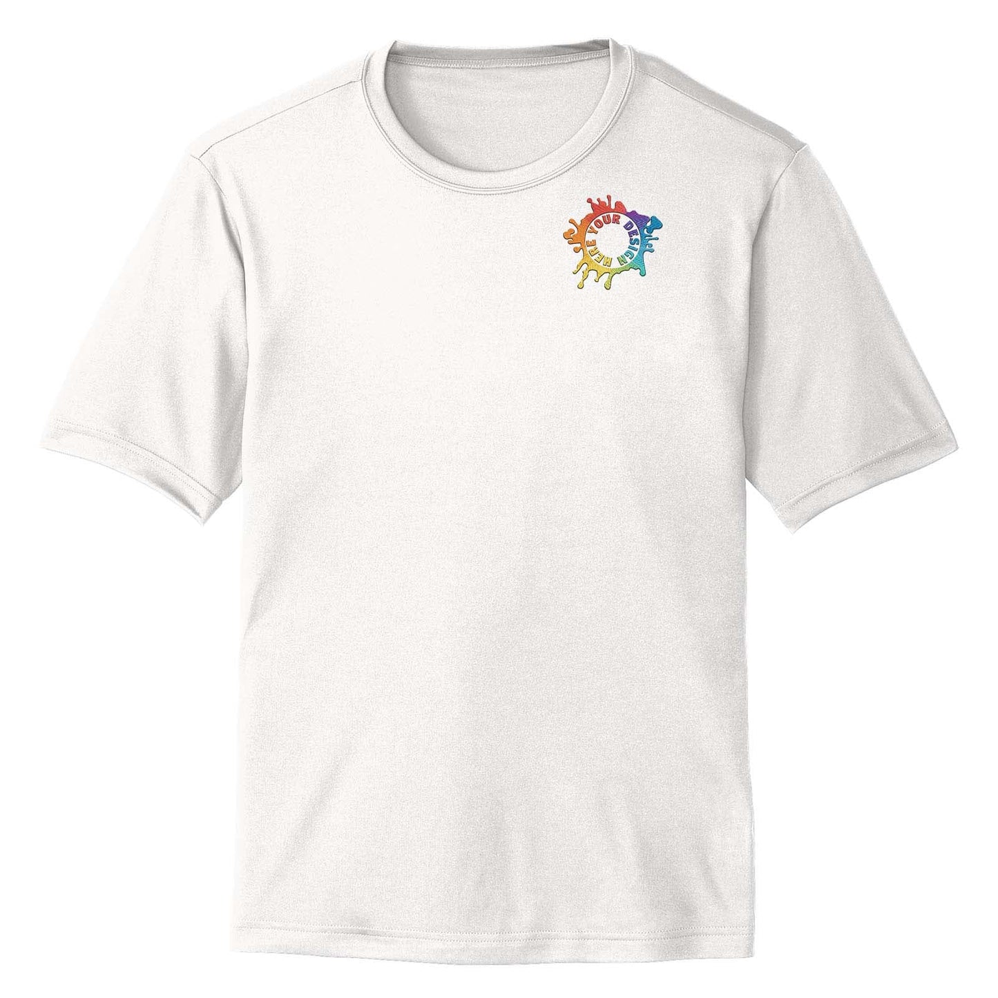 Mato & Hash Men's Performance Polyester T-Shirt Embroidery - Mato & Hash