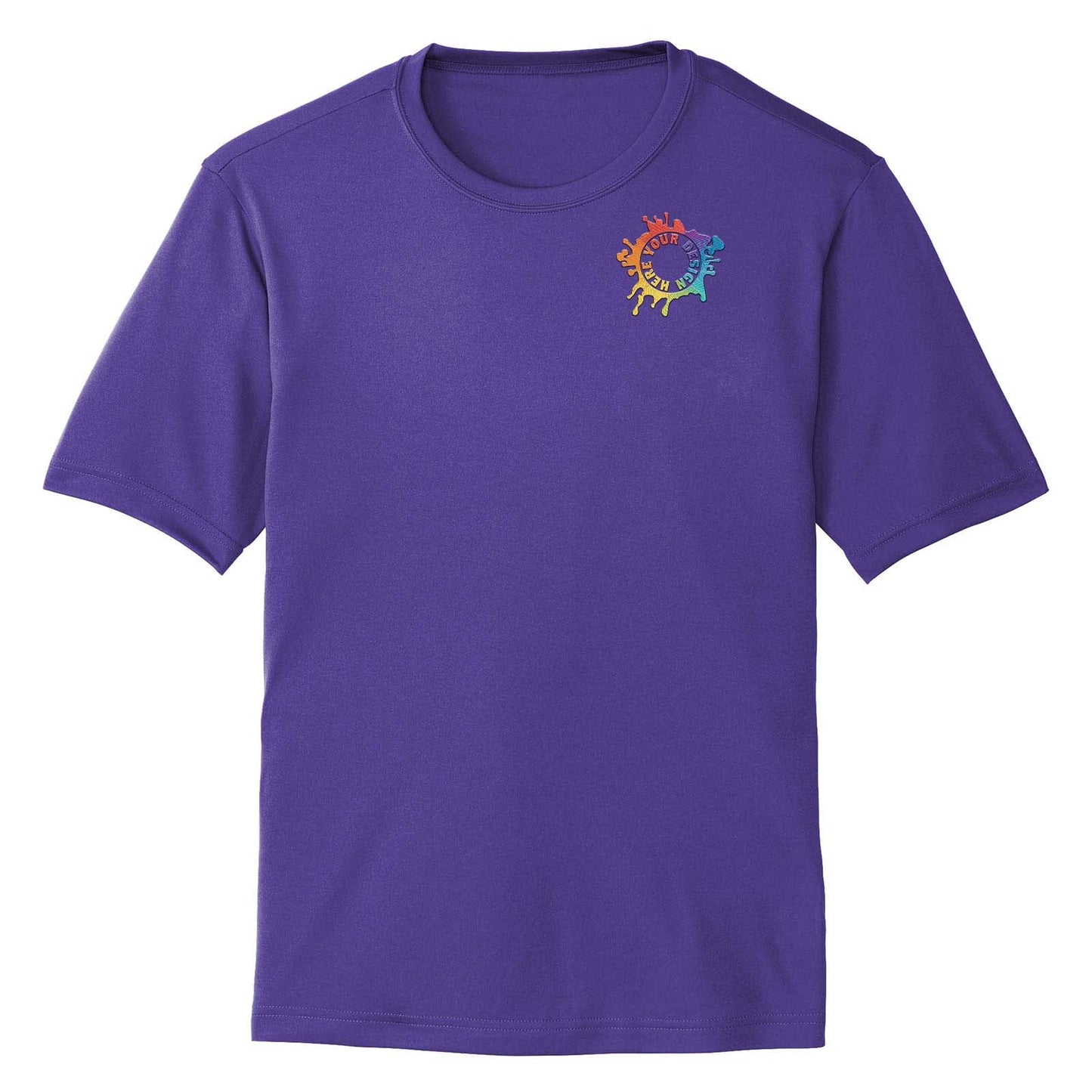 Mato & Hash Men's Performance Polyester T-Shirt Embroidery - Mato & Hash