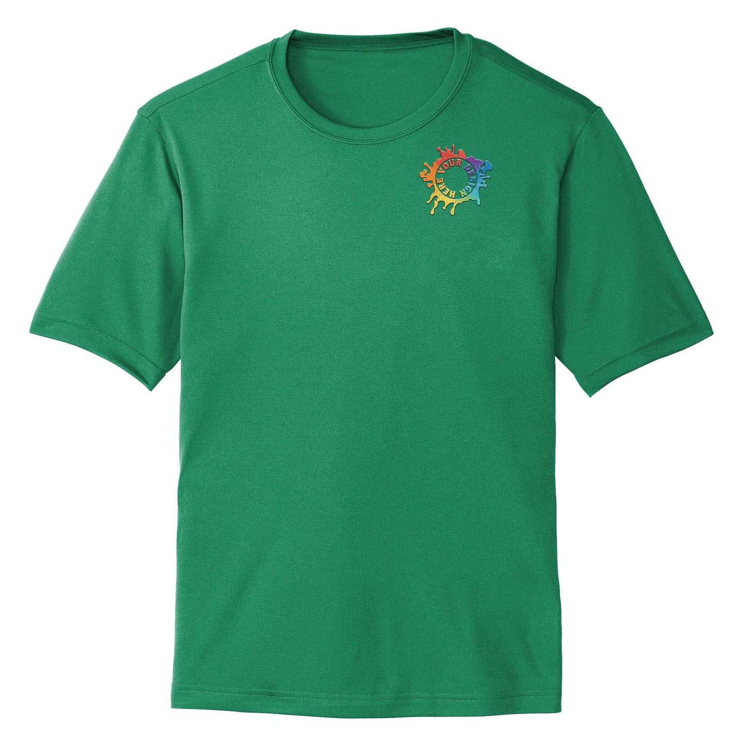 Mato & Hash Men's Performance Polyester T-Shirt Embroidery - Mato & Hash