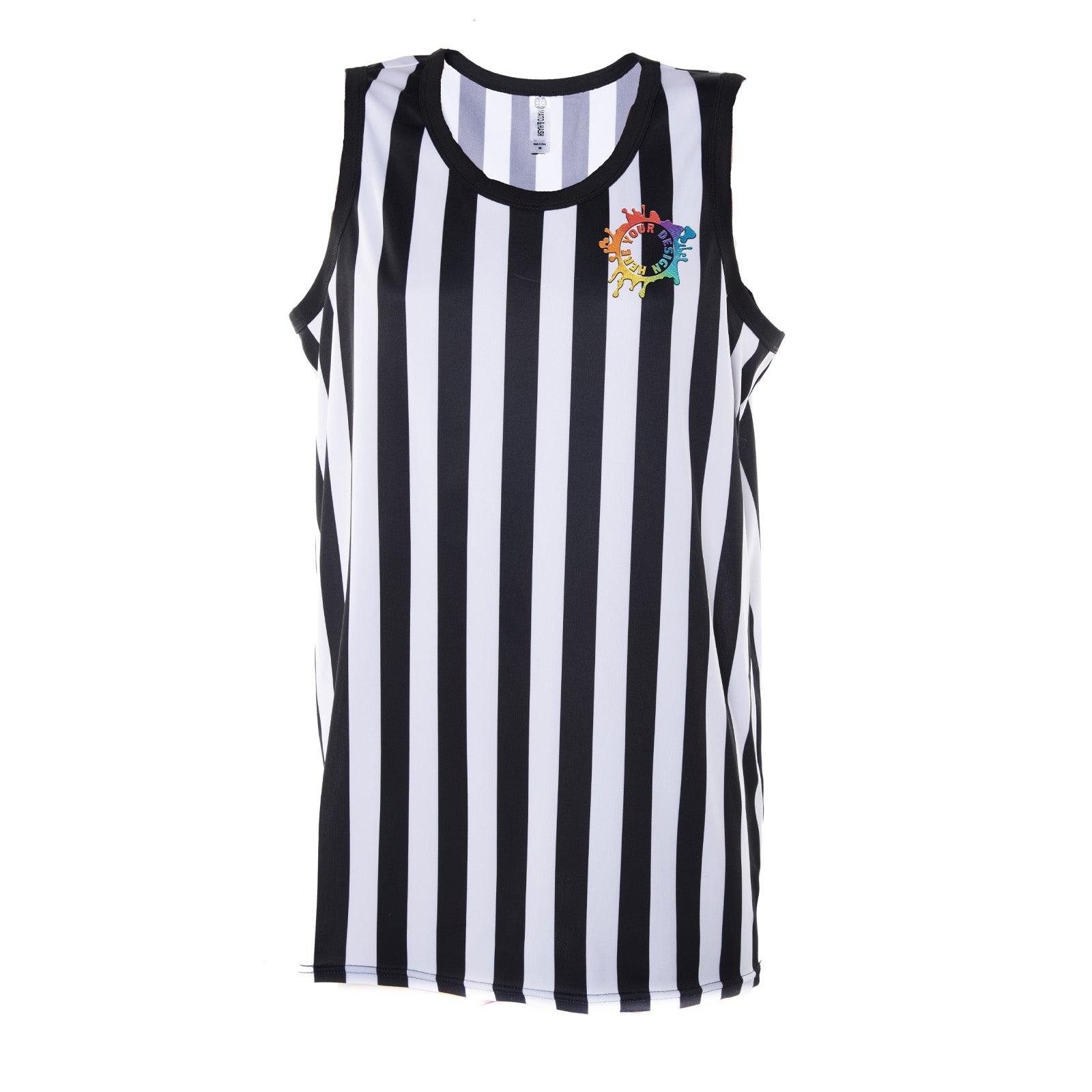 Mato & Hash Men's Referee Tank Top Shirt For Uniforms or Costumes W/ Embroidery - Mato & Hash