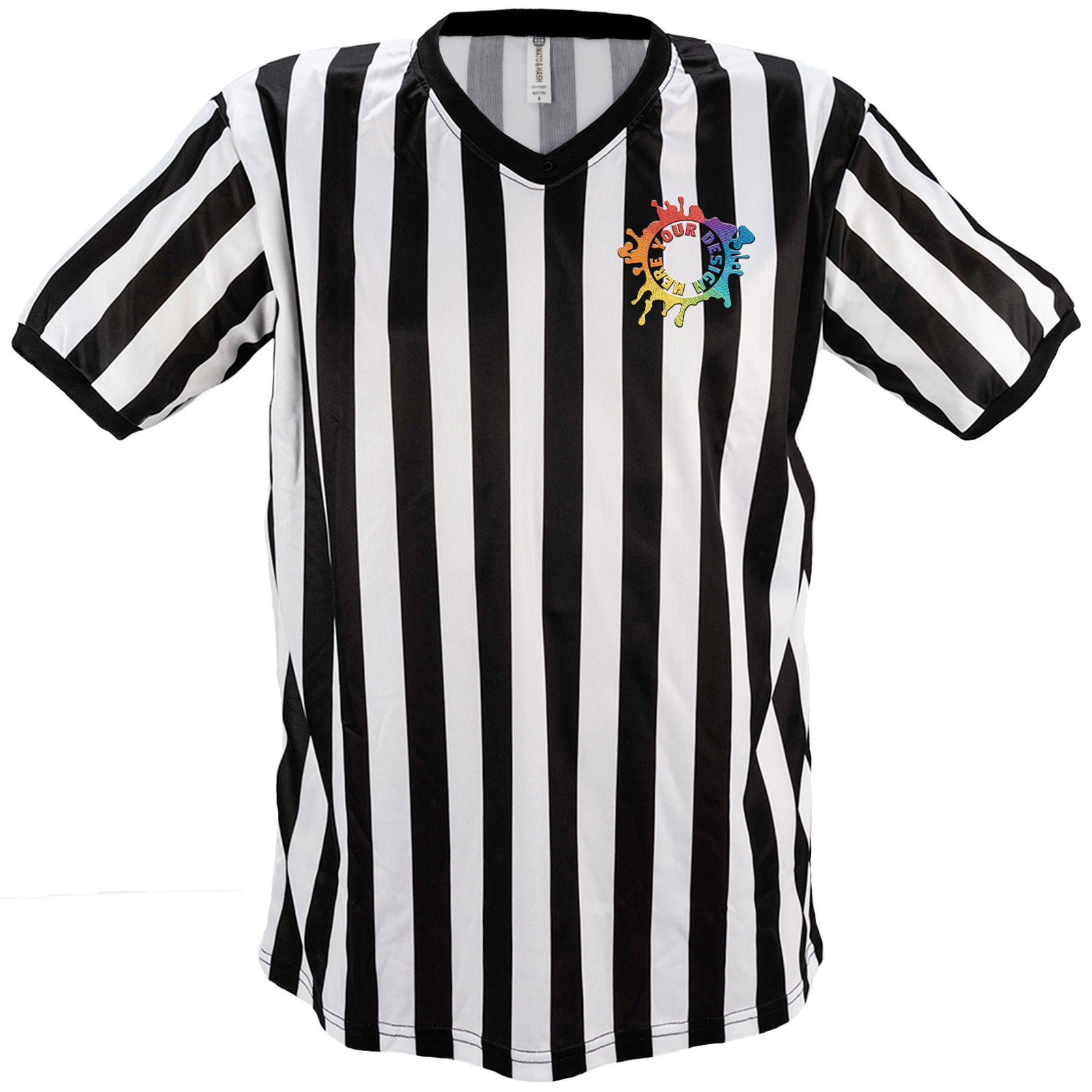 Mato & Hash Men's V-Neck Referee Shirts W/ Embroidery - Mato & Hash