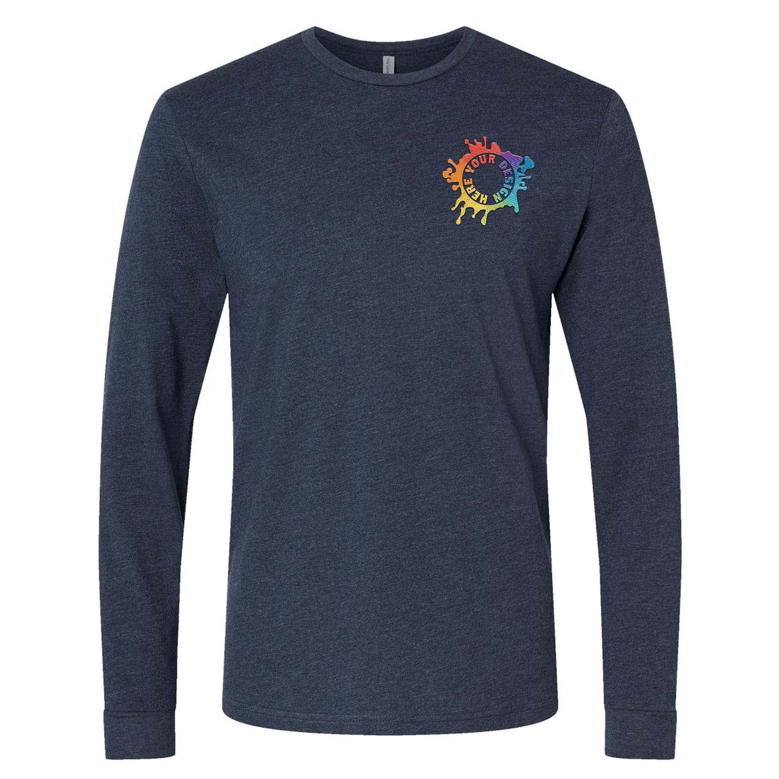Mato & Hash Unisex Cotton/Polyester Blend Long Sleeve T-Shirt Embroidery - Mato & Hash