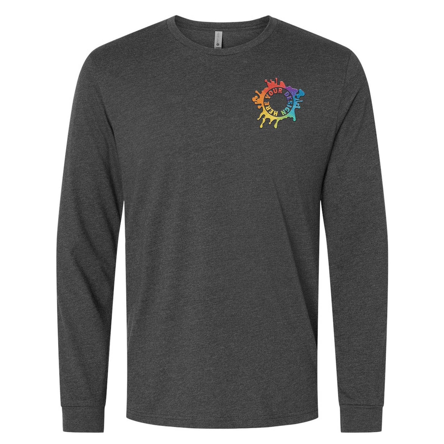 Mato & Hash Unisex Cotton/Polyester Blend Long Sleeve T-Shirt Embroidery - Mato & Hash