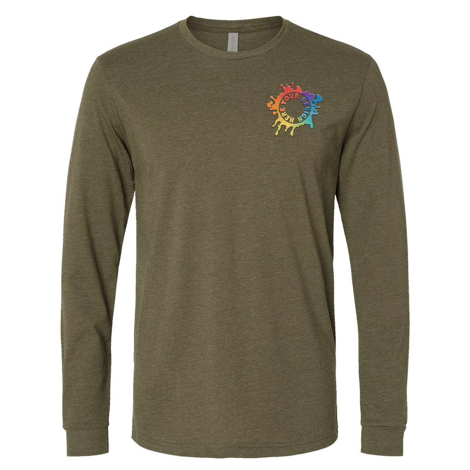 Mato & Hash Unisex Cotton/Polyester Blend Long Sleeve T-Shirt Embroidery - Mato & Hash