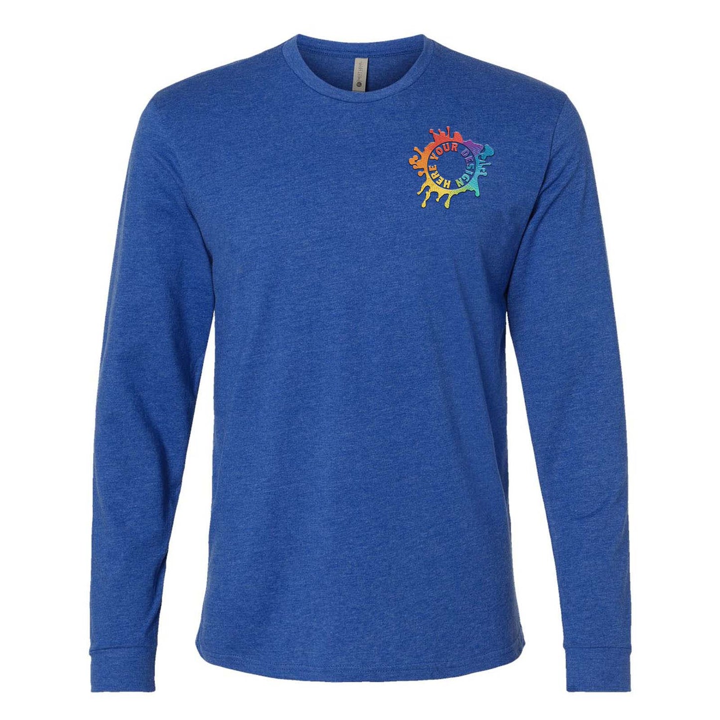 Mato & Hash Unisex Cotton/Polyester Blend Long Sleeve T-Shirt Embroidery - Mato & Hash