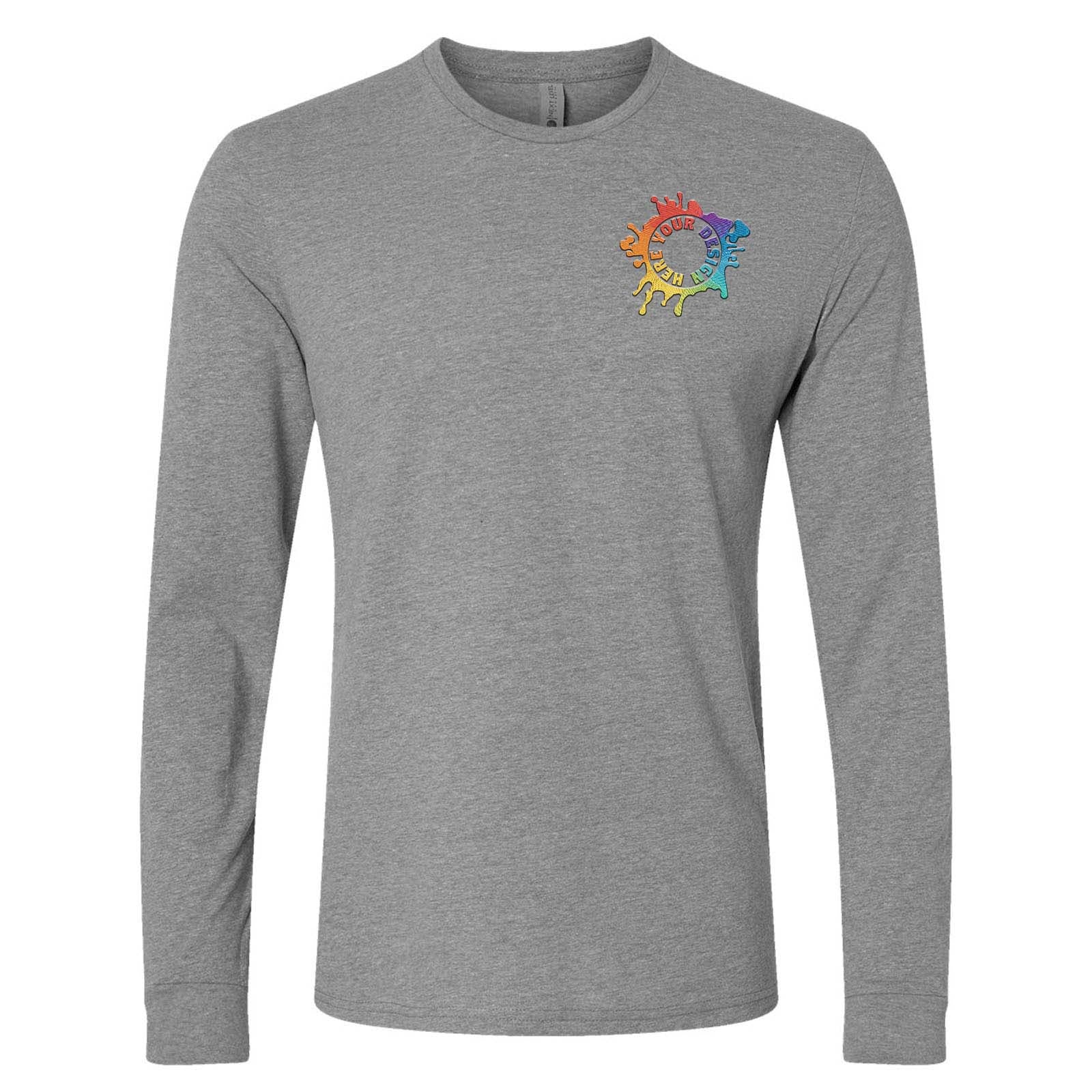 Mato & Hash Unisex Cotton/Polyester Blend Long Sleeve T-Shirt Embroidery - Mato & Hash