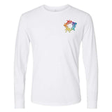 Mato & Hash Unisex Cotton/Polyester Blend Long Sleeve T-Shirt Embroidery