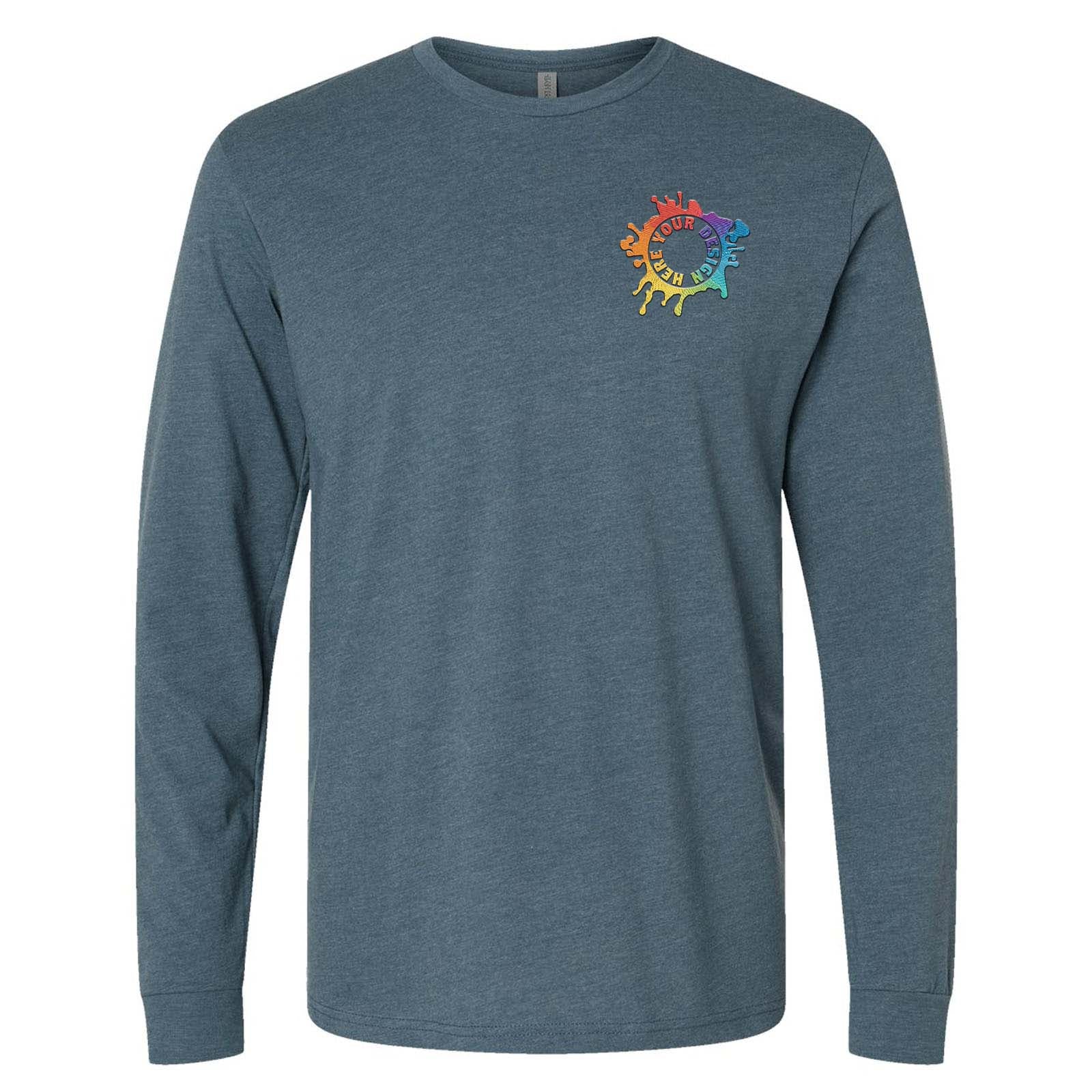 Mato & Hash Unisex Cotton/Polyester Blend Long Sleeve T-Shirt Embroidery - Mato & Hash