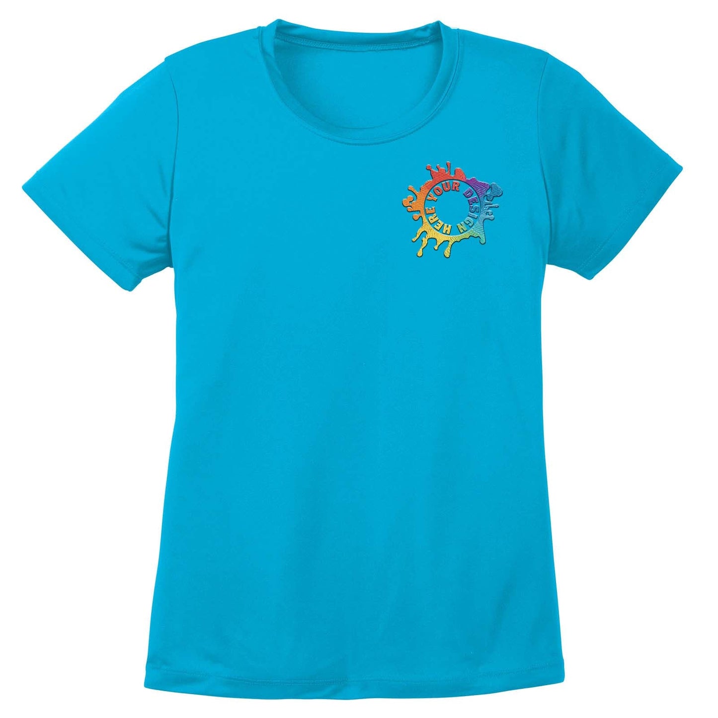 Mato & Hash Women's Performance Polyester T-Shirt Embroidery - Mato & Hash
