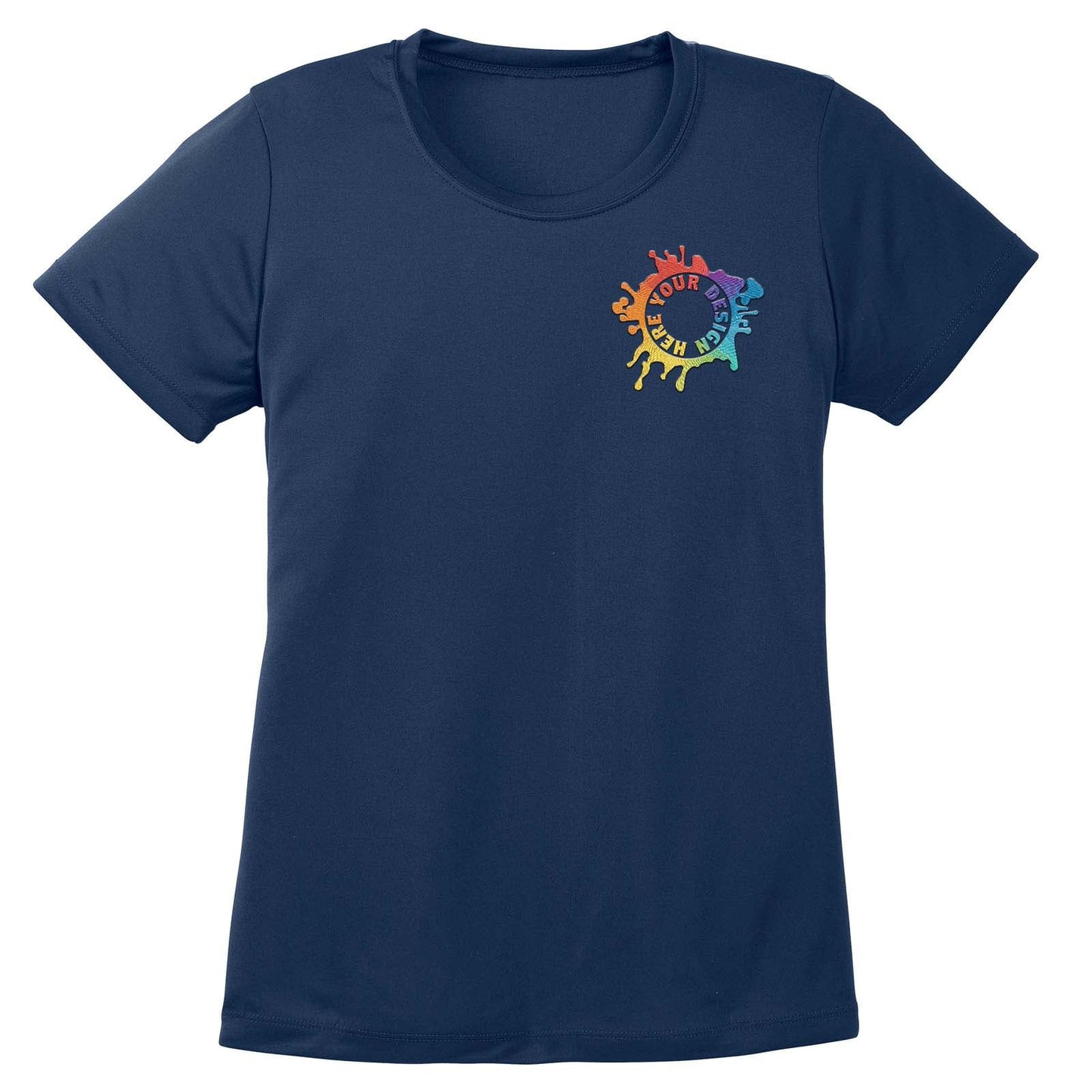Mato & Hash Women's Performance Polyester T-Shirt Embroidery - Mato & Hash