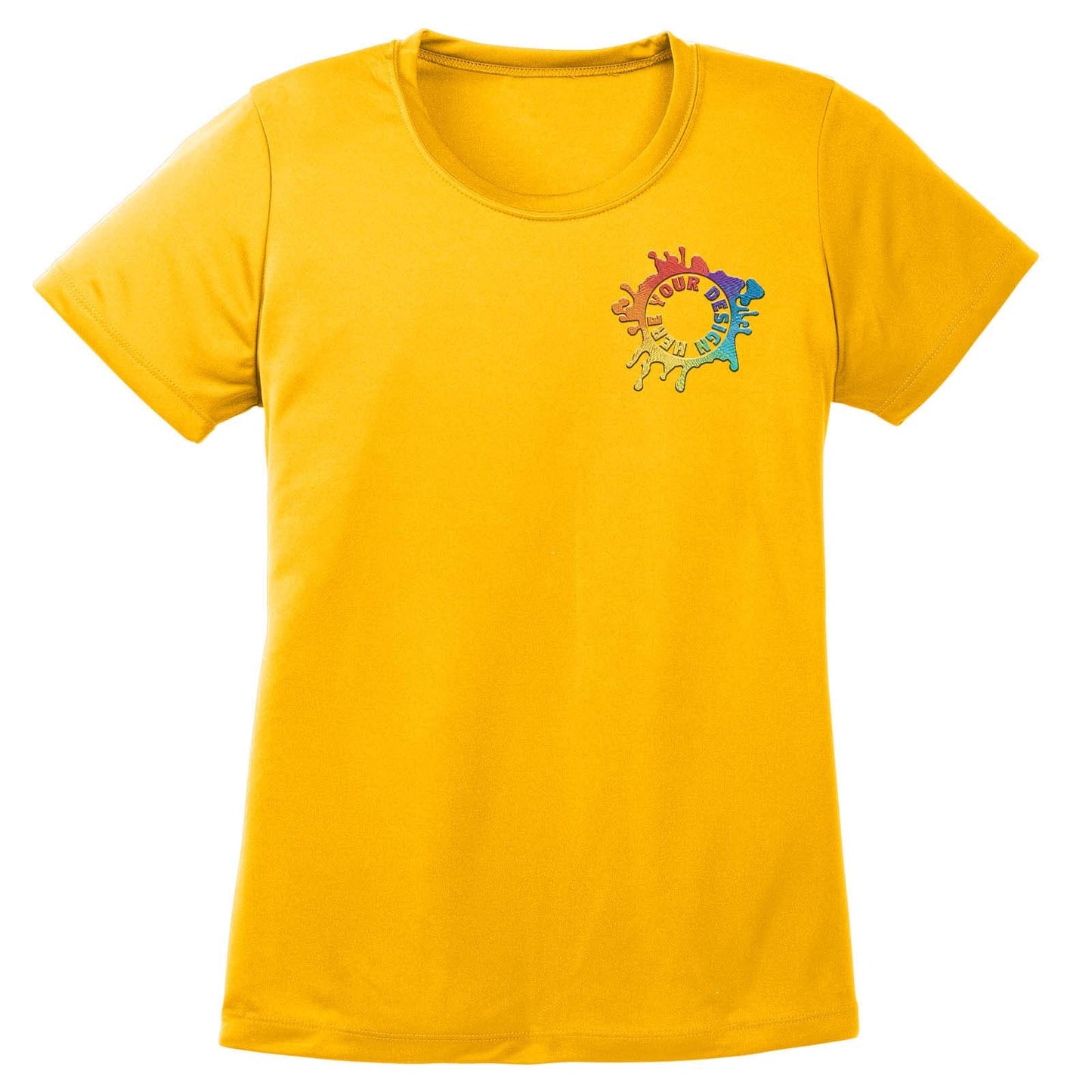 Mato & Hash Women's Performance Polyester T-Shirt Embroidery - Mato & Hash